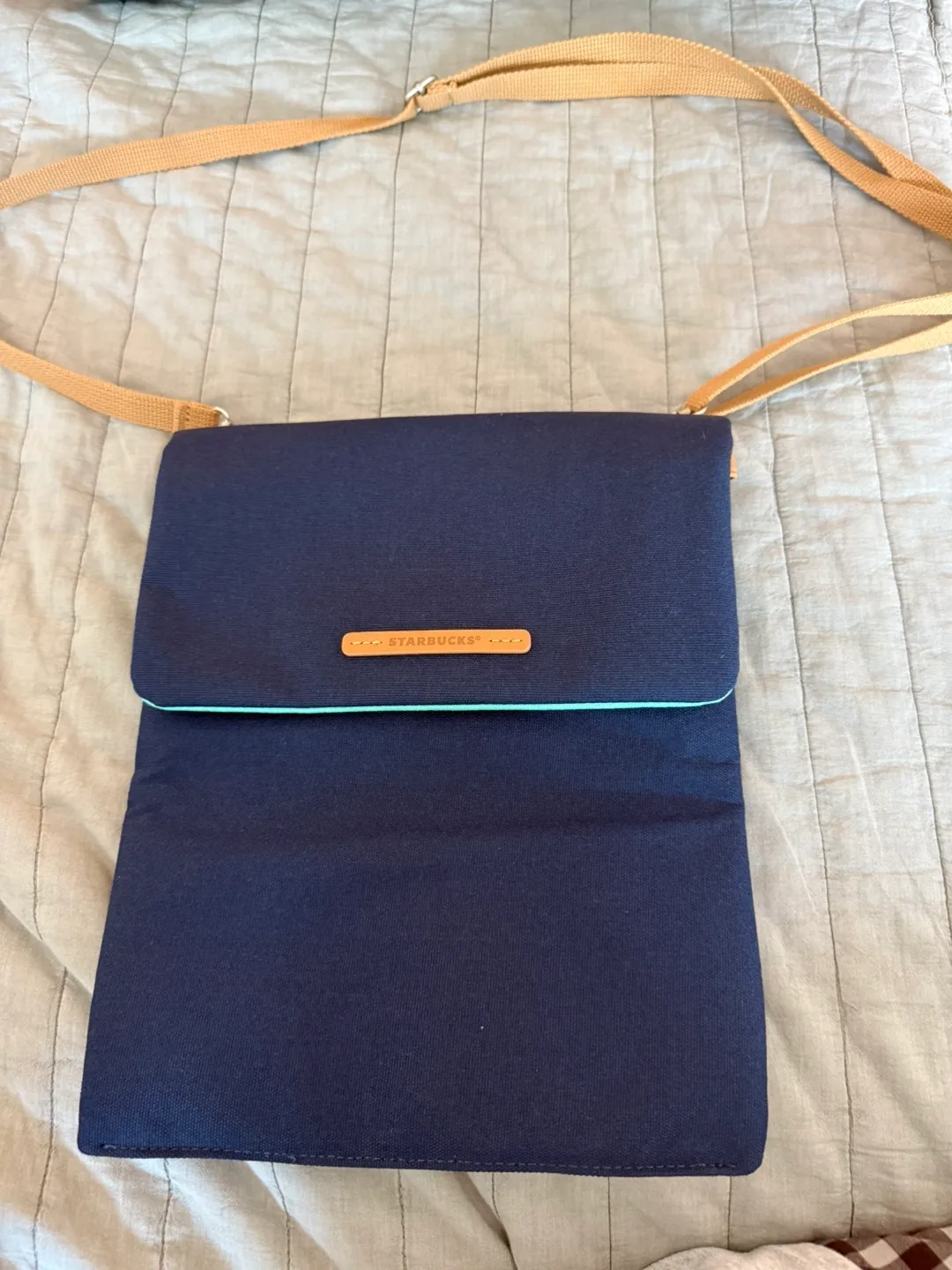 Starbucks Navy Blue Crossbody Bag thumbnail