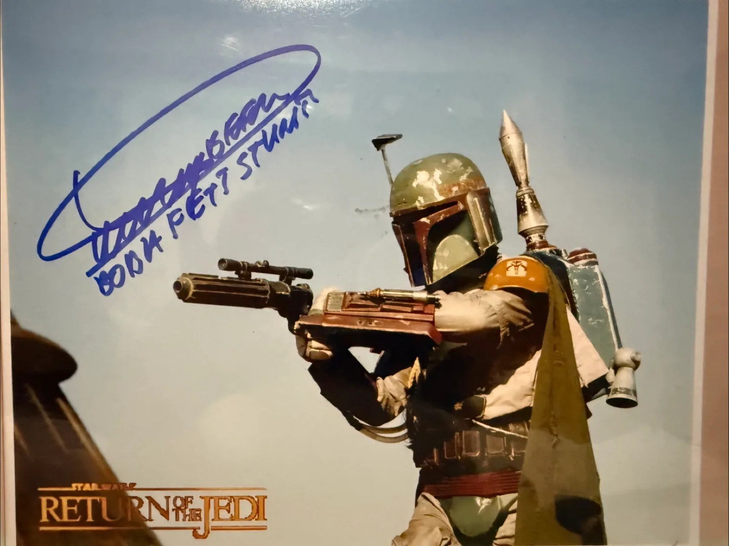 Signed Star Wars Return of the Jedi Boba Fett Photo image indicator(2)