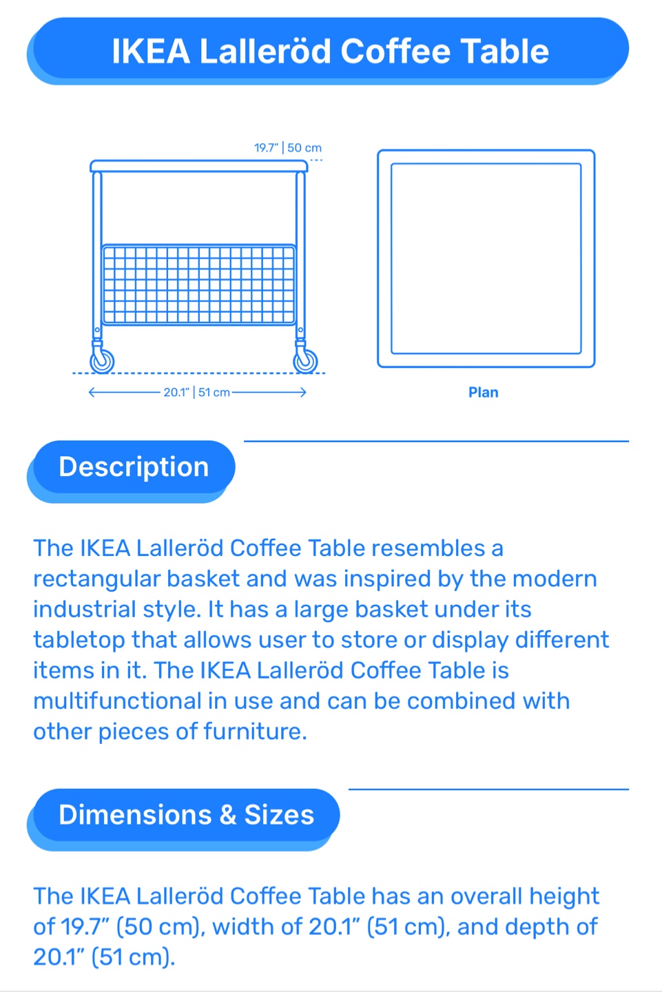 IKEA Lalleröd Coffee Table - photo 3