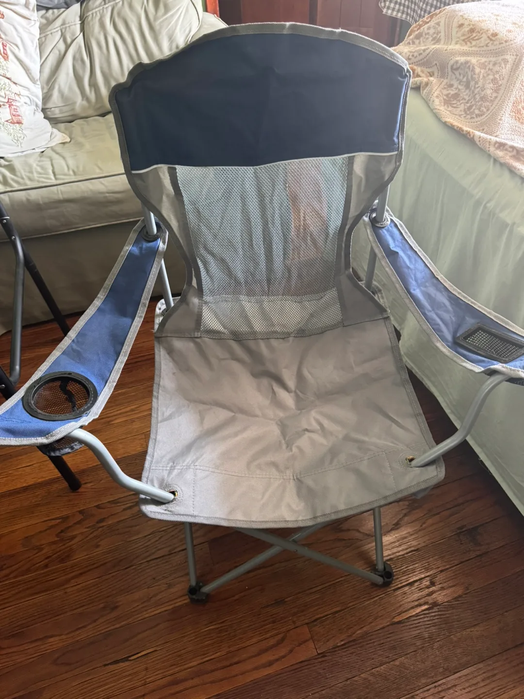 Ozark Trail Camping Chair - Blue & Grey thumbnail