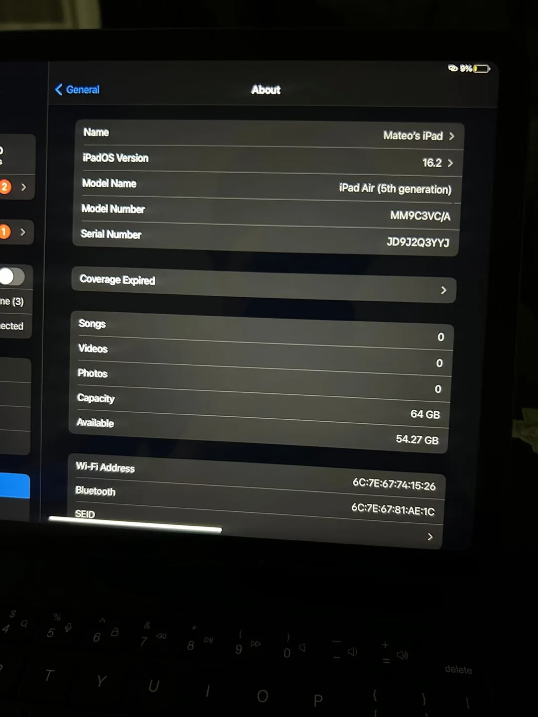 Apple iPad Air Space Gray (5th generation) image indicator(7)