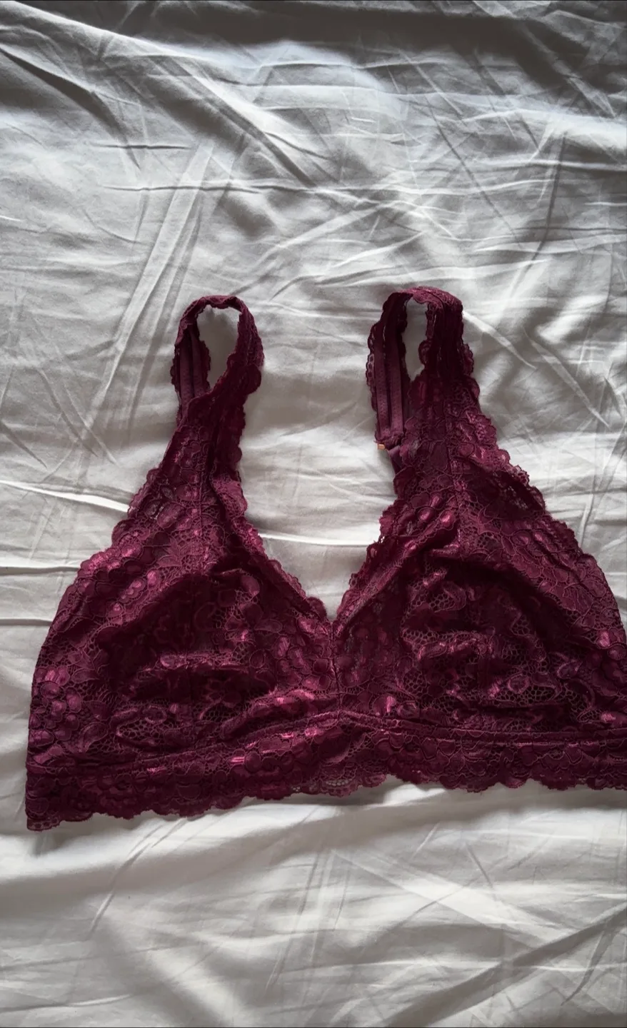 Ardene Lace Bralette Bundle - Black, White, Blue, Burgundy image indicator(3)