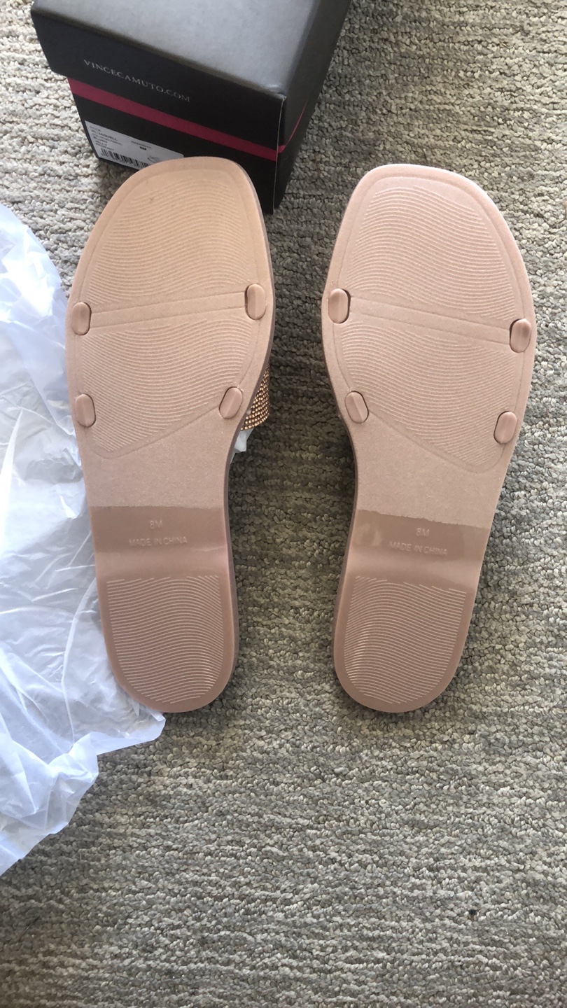 New Vince Camuto VC-JAQUELL Blush Slides - Size 8M - photo 4