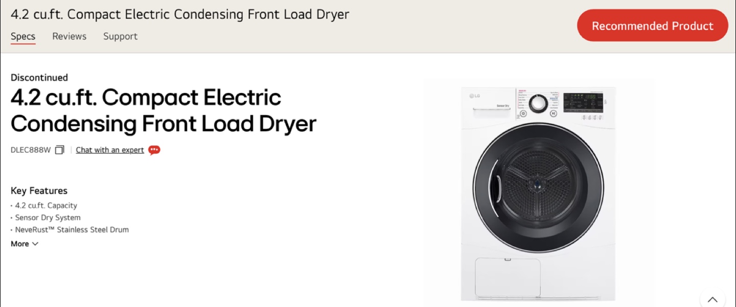 LG Washer/Dryer Combo - Compact Front Load - photo 3