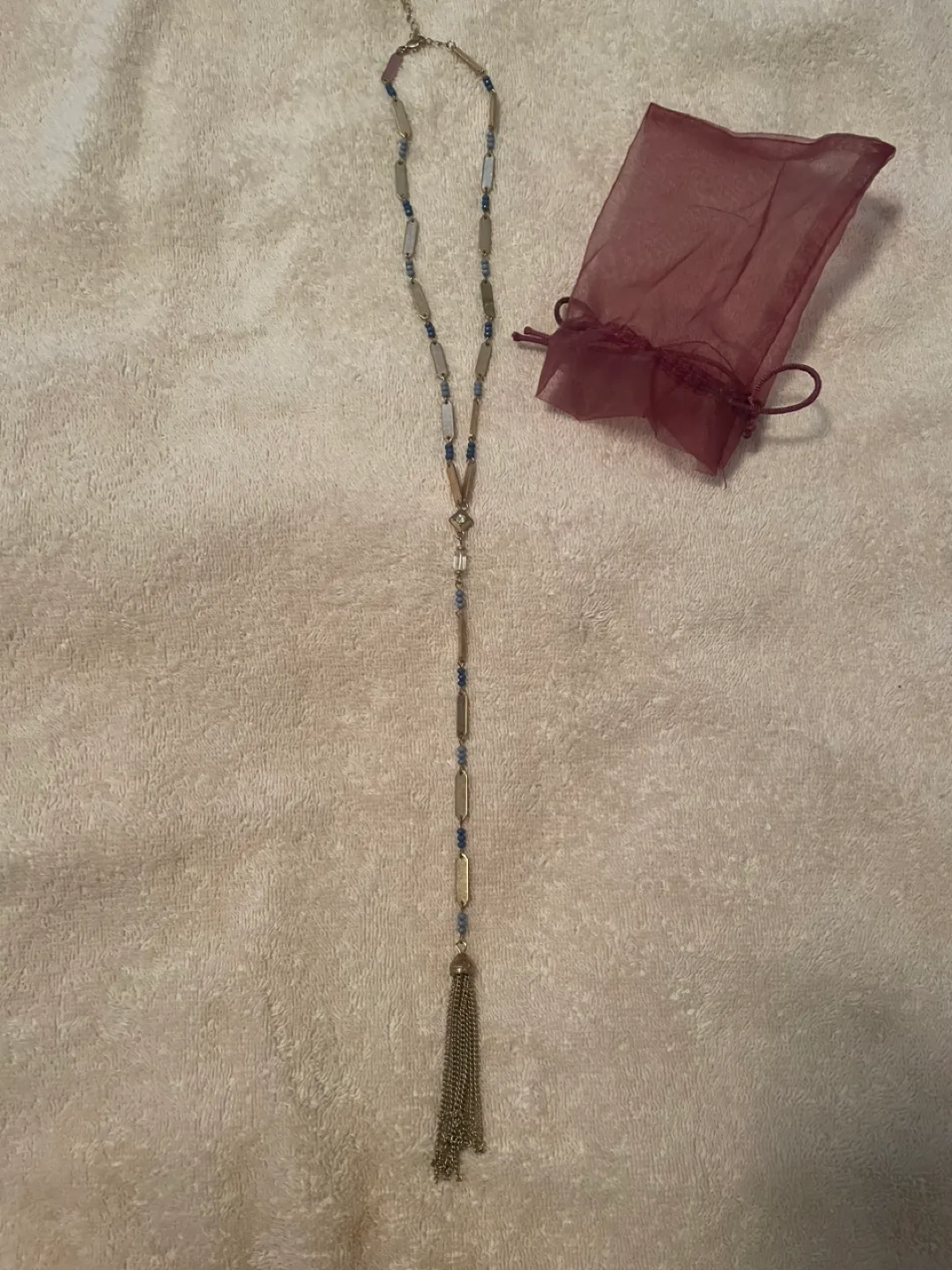 Beaded Tassel Necklace thumbnail
