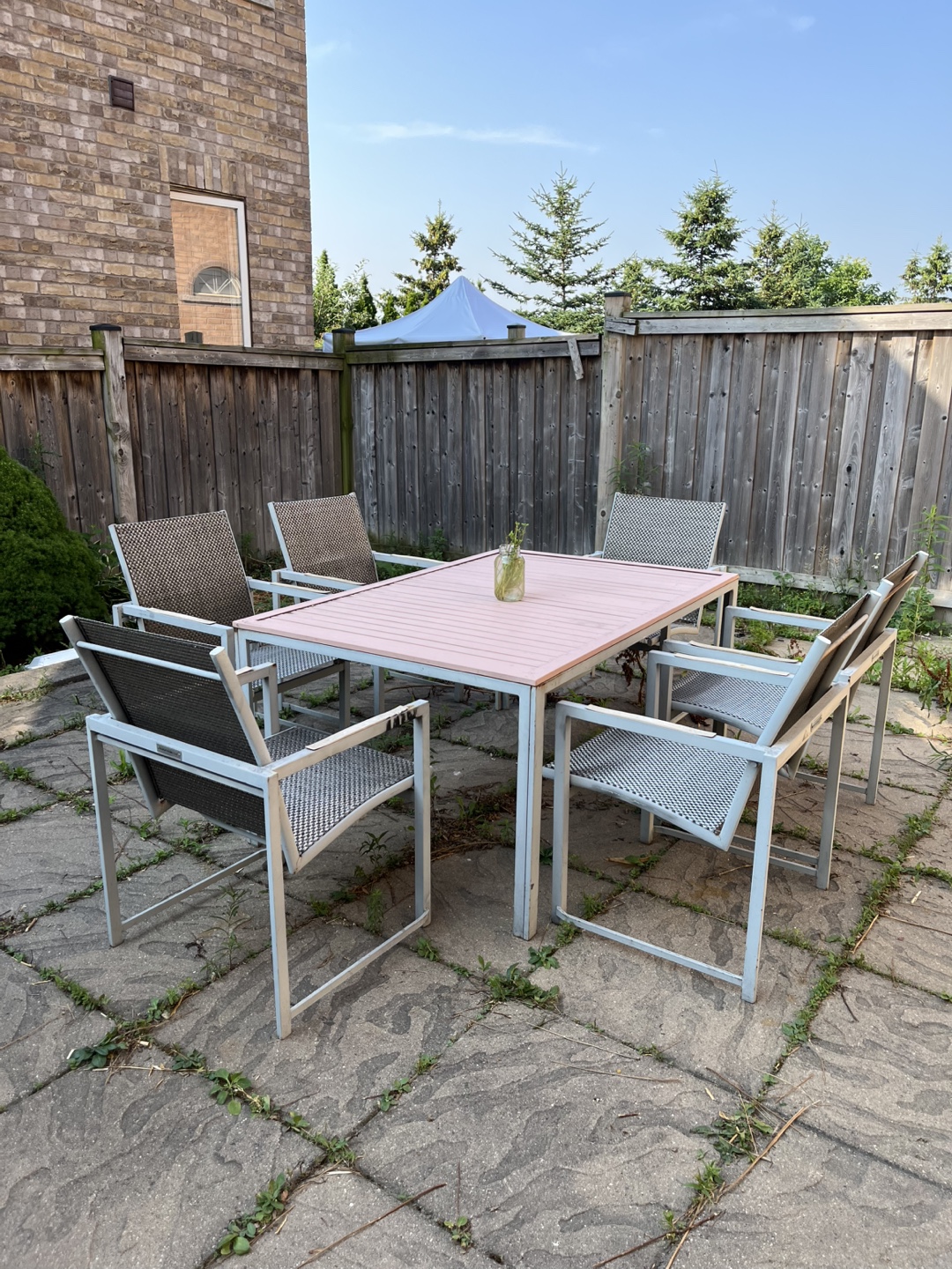 Gluckstein Home-Outdoor Patio Dining Set with 6 Chairs