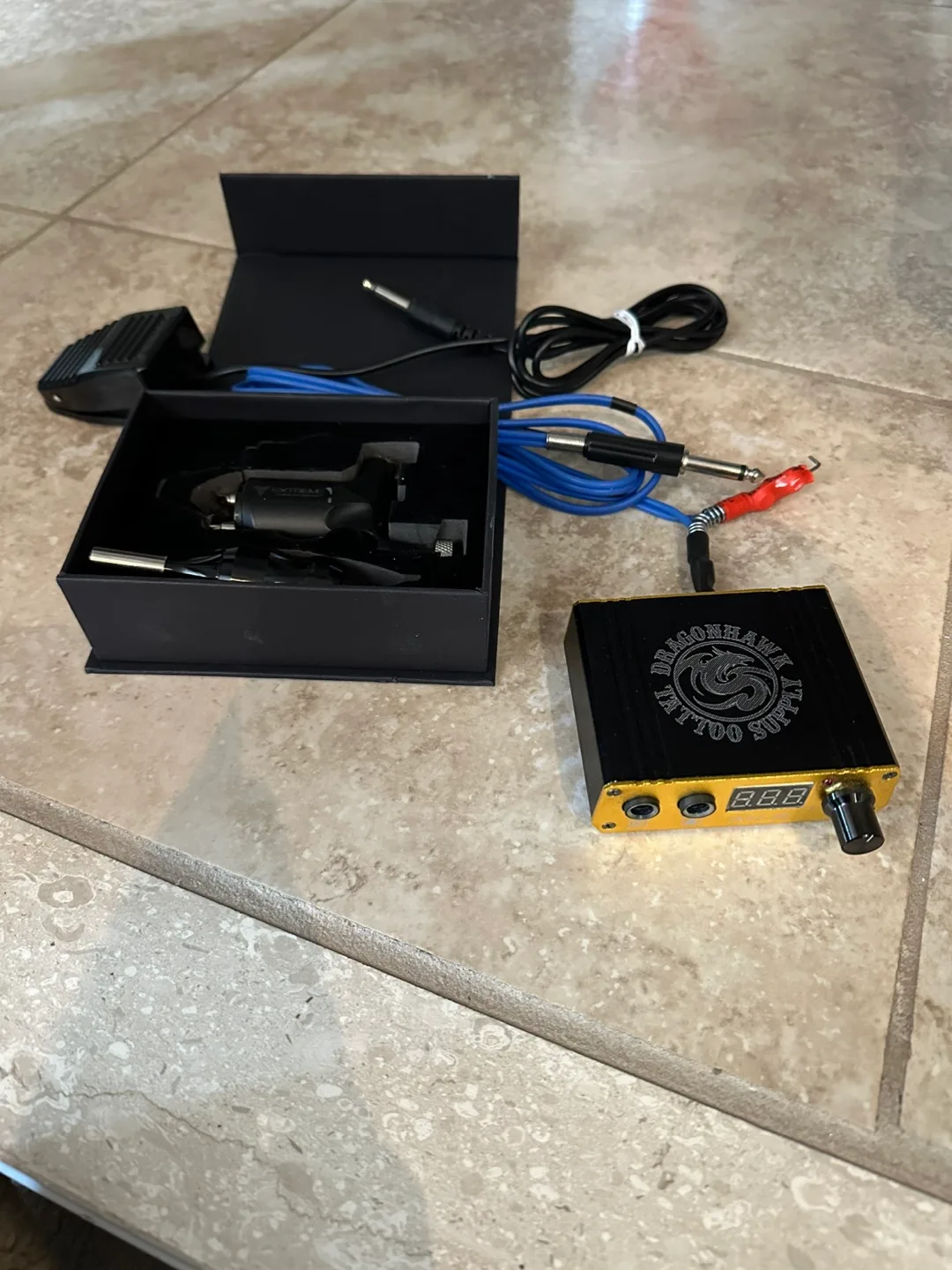 Tattoo Machine, Power Supply and Pedal thumbnail
