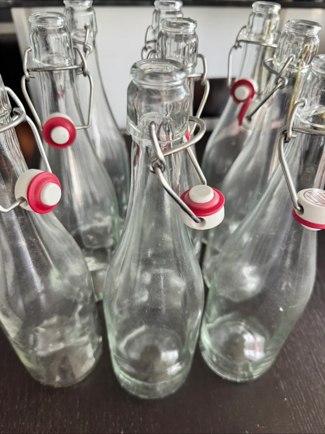 🇨🇦 9 Used Swing Top Glass Bottles 🇨🇦 thumbnail