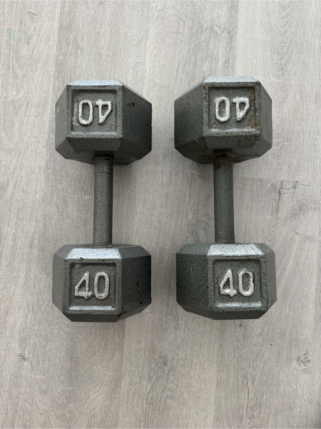 Pair of 40 lb Dumbbells