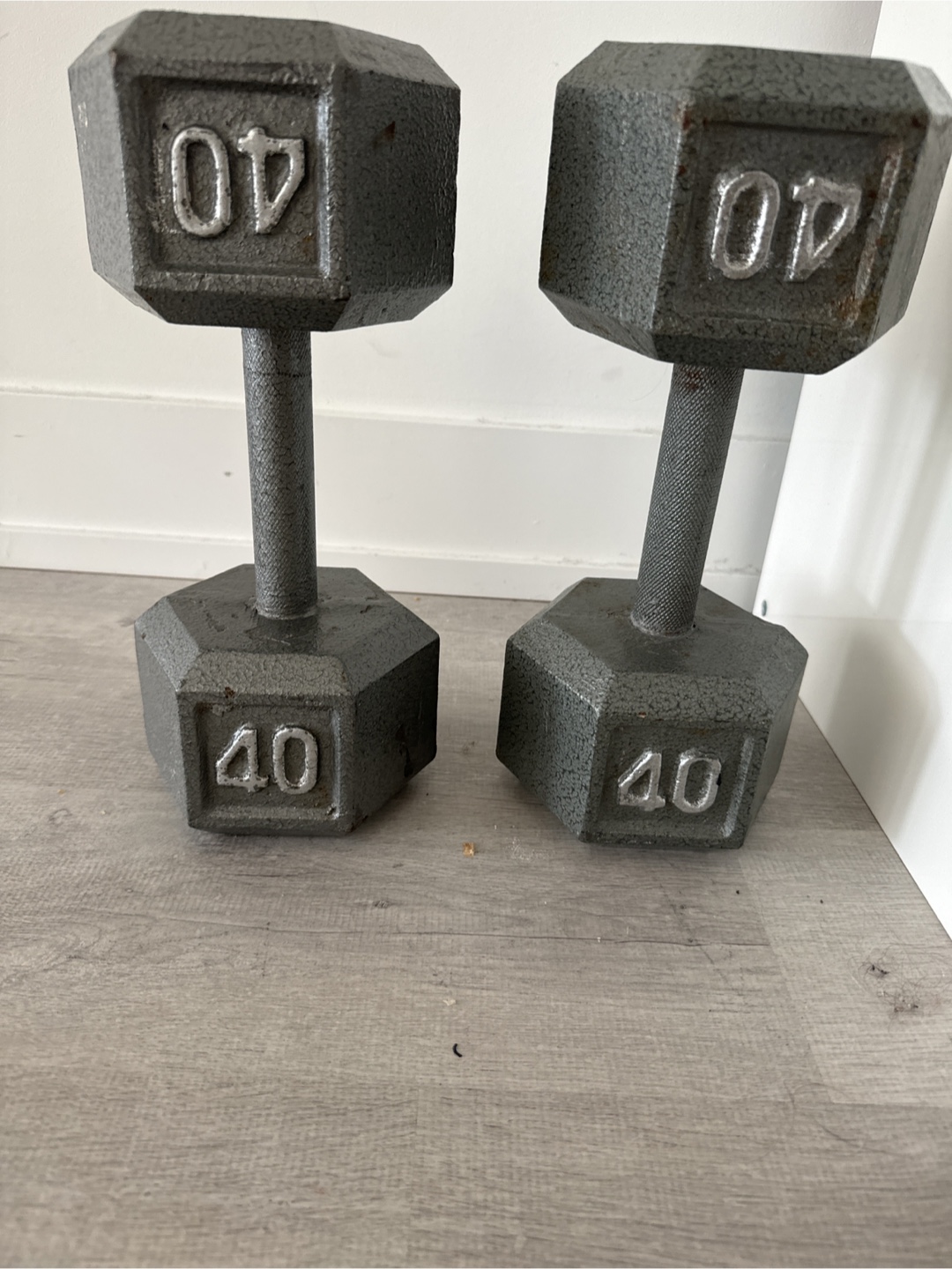 Pair of 40 lb Dumbbells - photo 2