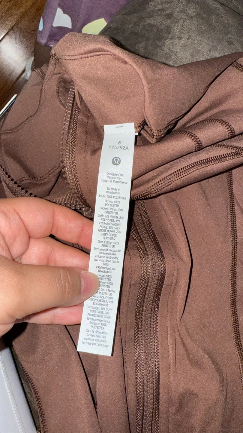 Lululemon Brown Leggings & Jacket Set - New with Tags image indicator(8)