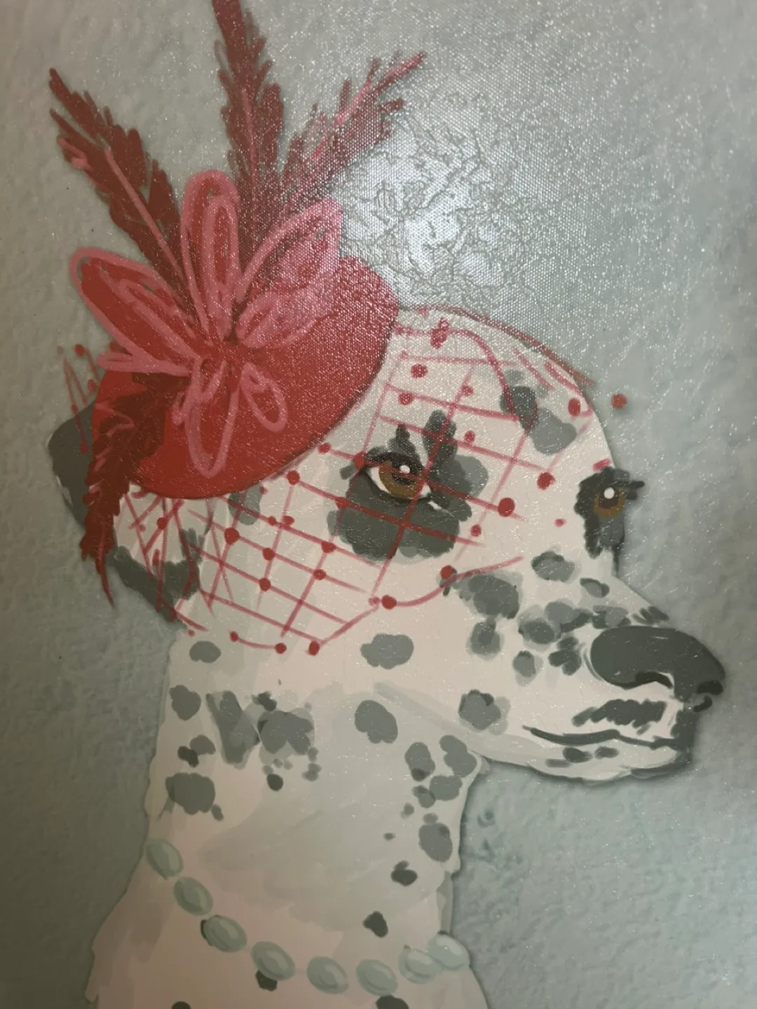 Dog with Hat Canvas Art thumbnail