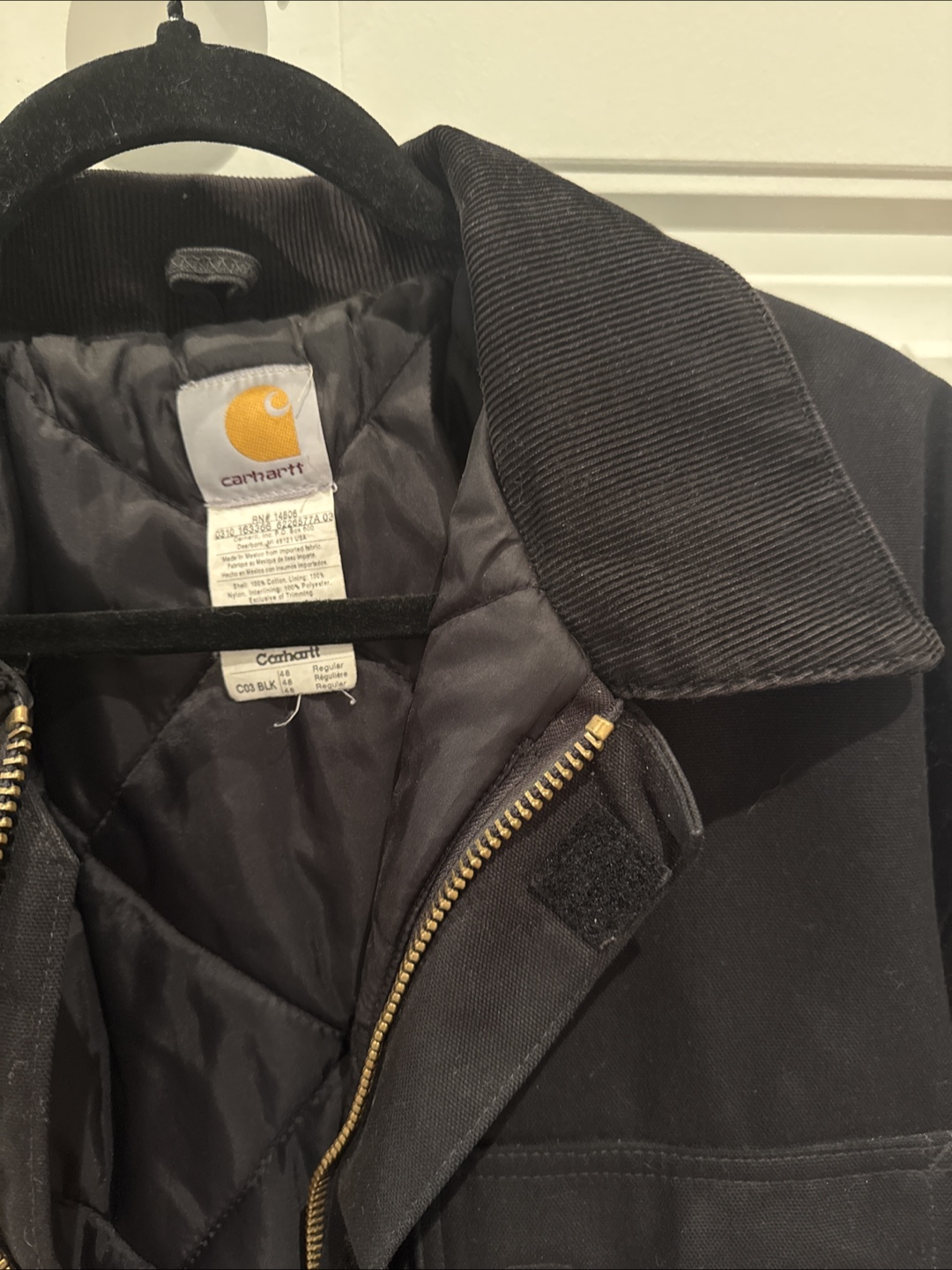 Carhartt C03 BLK 111 Jacket - Size US Regular - photo 3