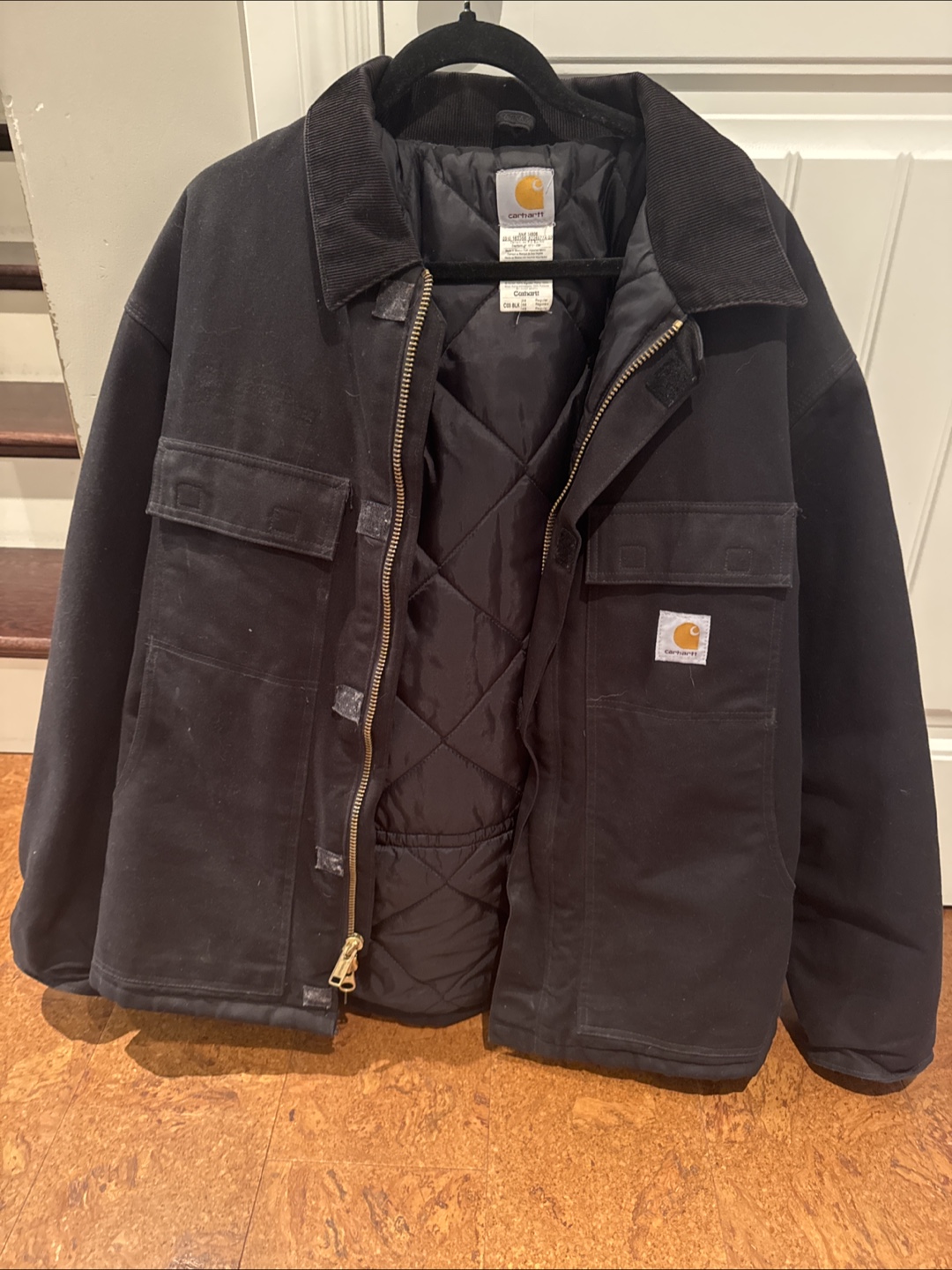 Carhartt C03 BLK 111 Jacket - Size US Regular