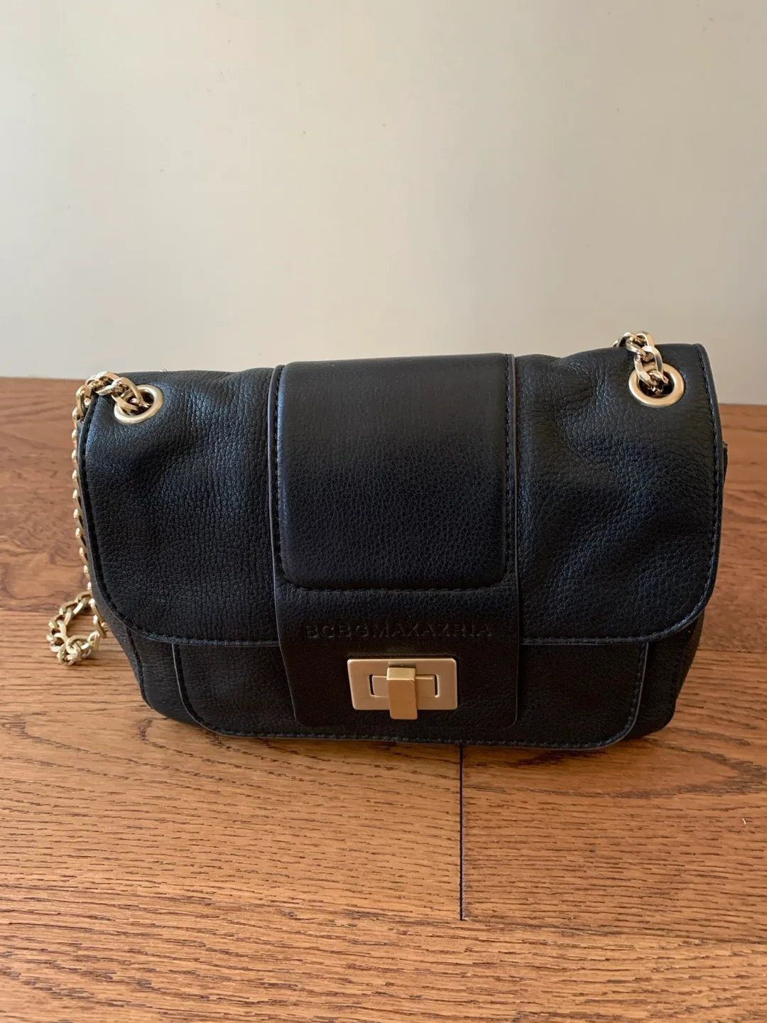 BCBG Black Leather Chain Bag thumbnail