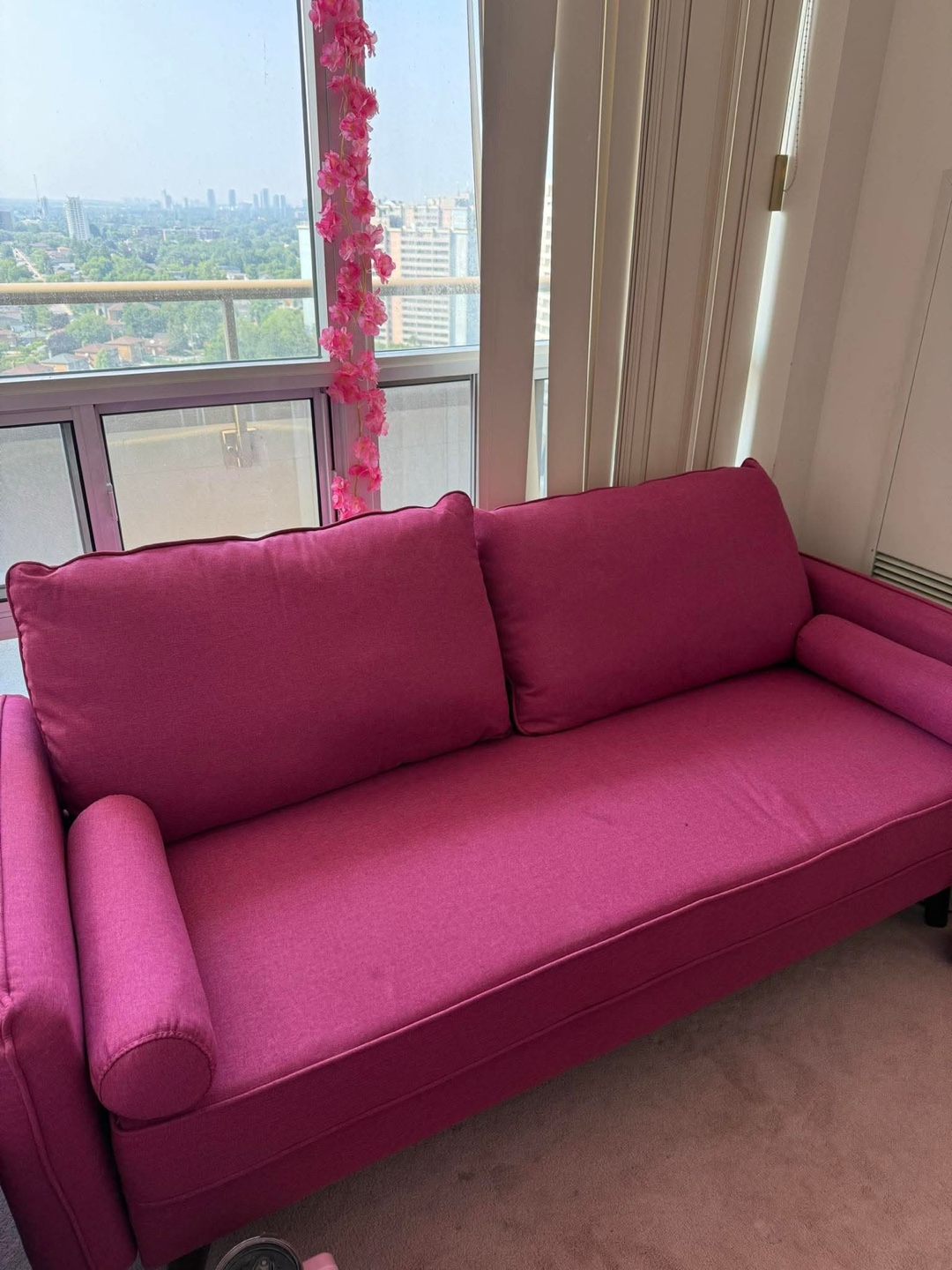 Closing sale—brand new Pink Sofa(71”)