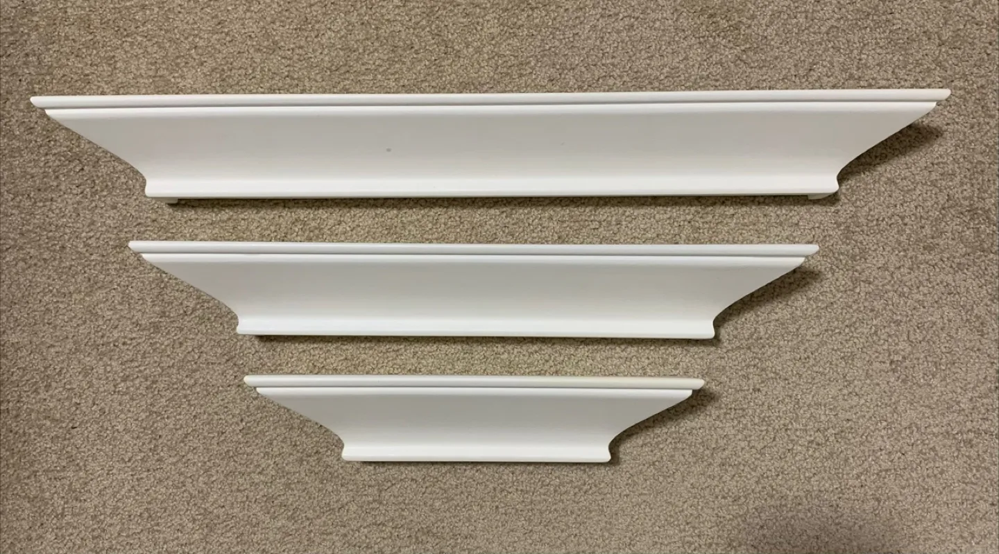 Shelves - 2 Sets, White, Like New thumbnail