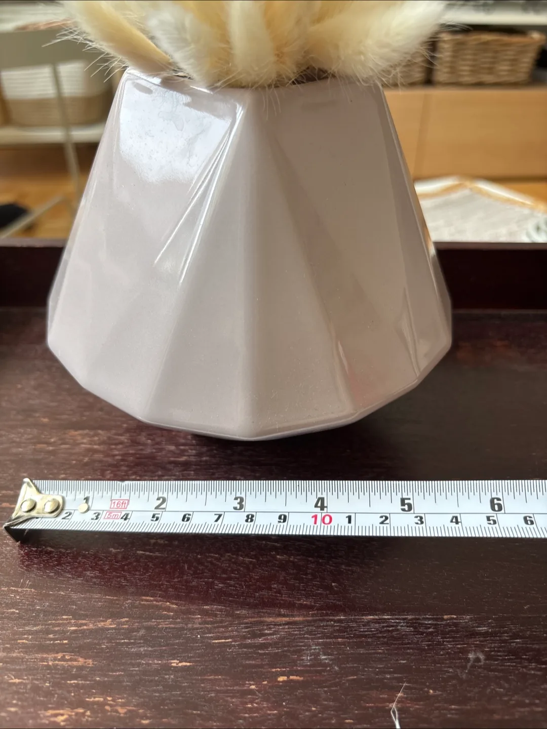 West Elm Vase with Dried Bunny Tails image indicator(3)