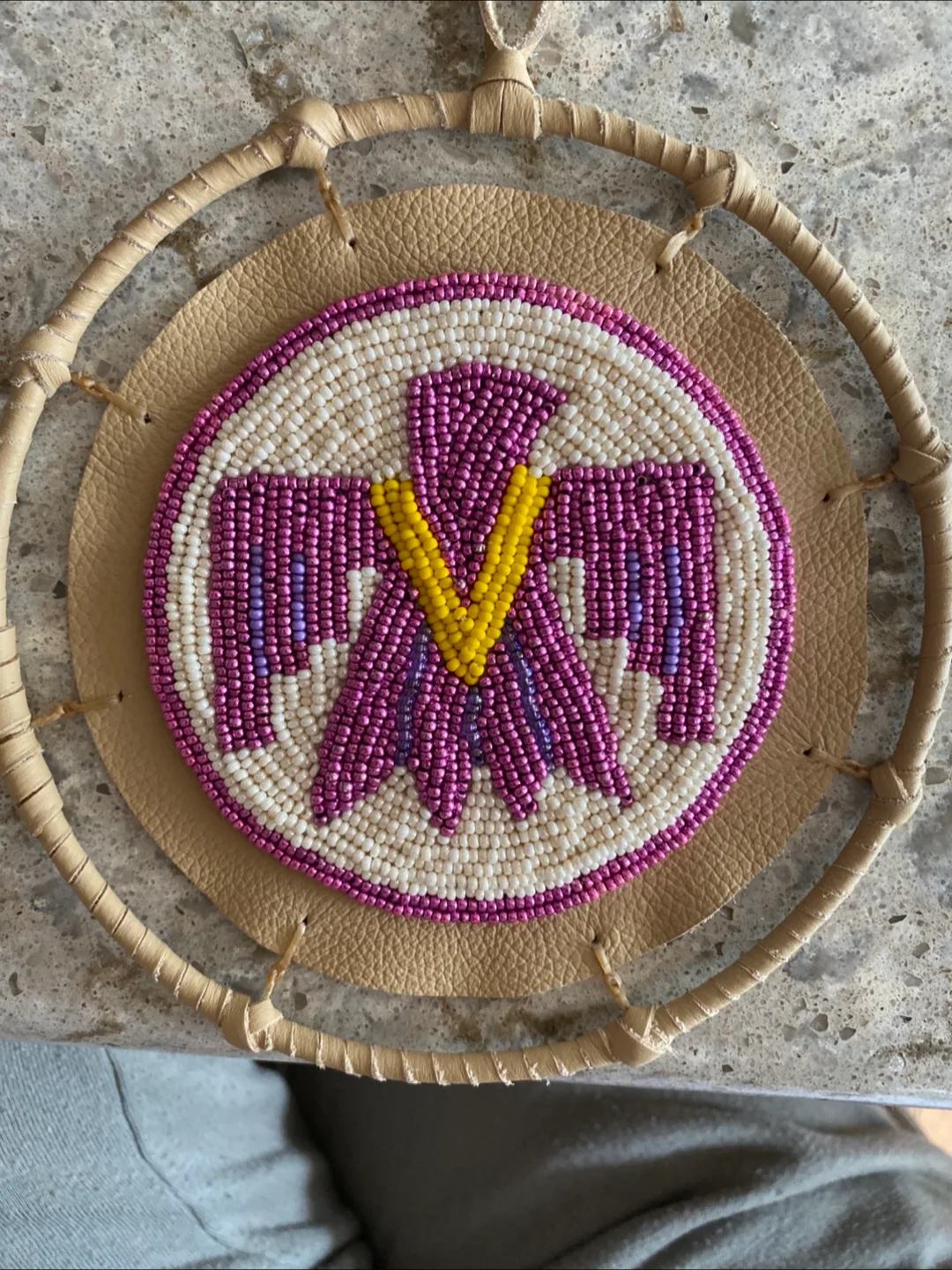 Handmade Beaded Thunderbird Design thumbnail