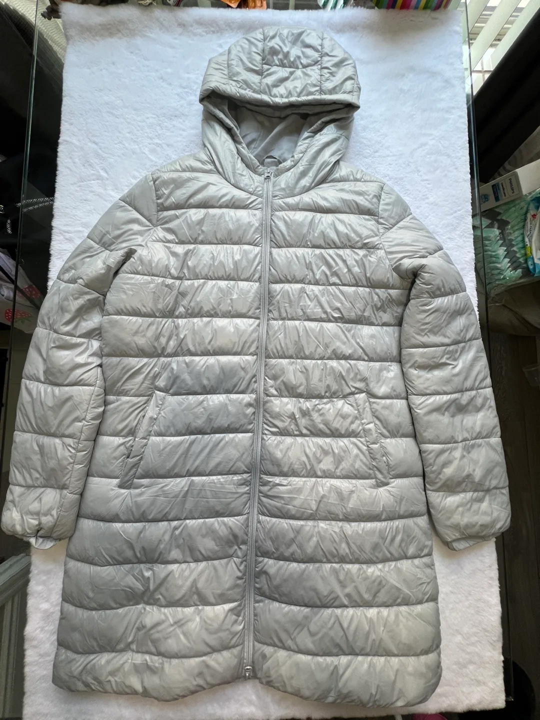 George Large Light Puffer Jacket - Silver thumbnail