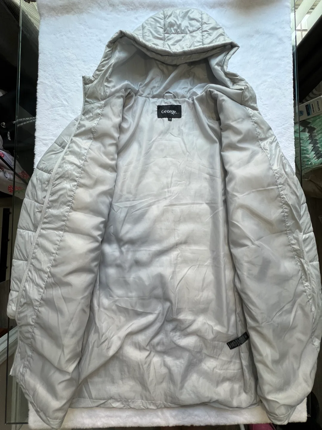 George Large Light Puffer Jacket - Silver image indicator(2)