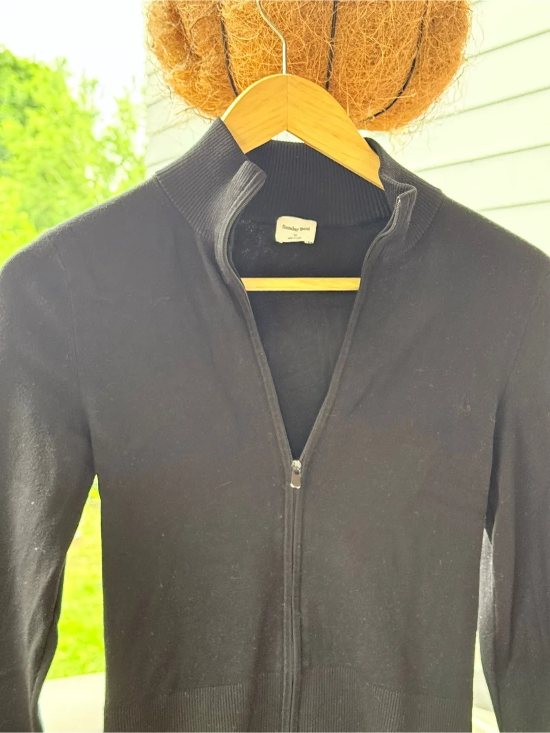 Sunday Best Zip-Up Knit Sweater – Size M thumbnail