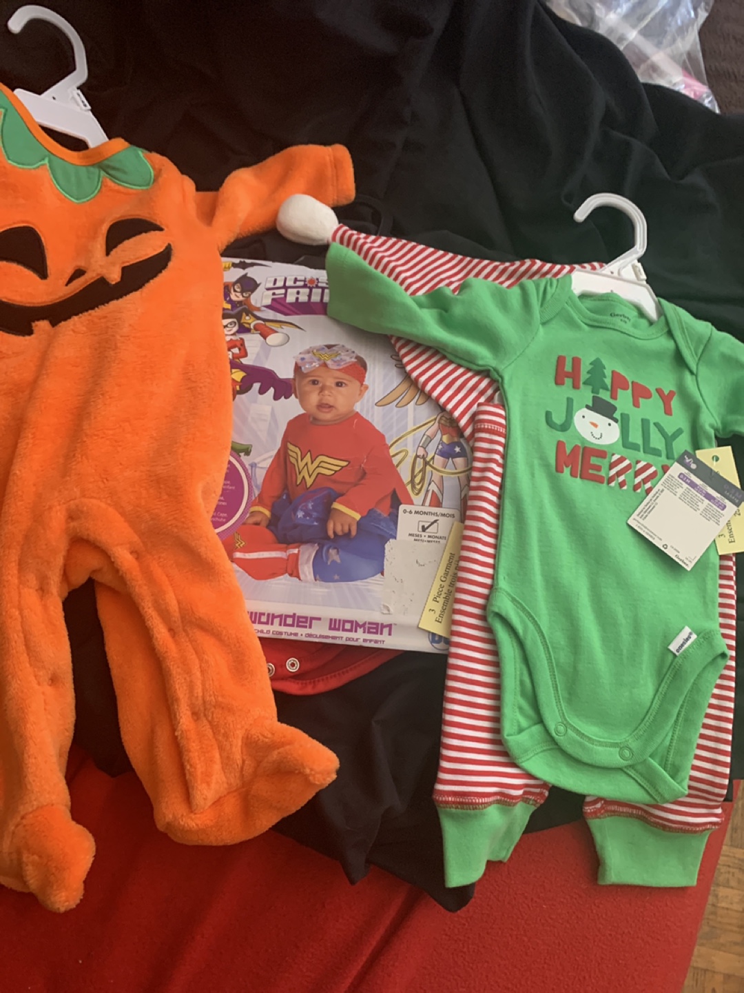 Baby Halloween Pumpkin & Wonder Woman Costume Set
