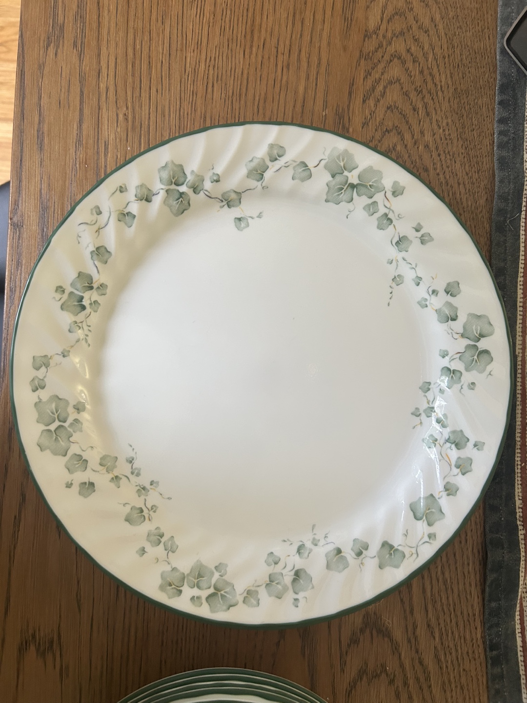 Free Corning dinnerware