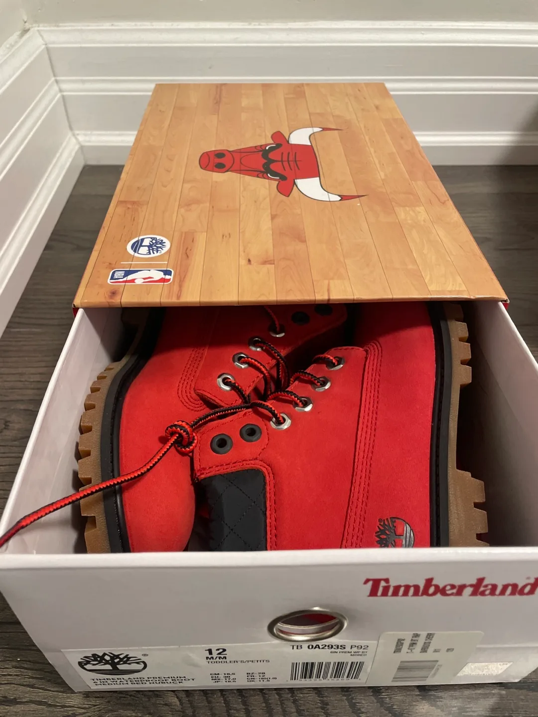 Timberland Premium 6 Inch Waterproof Boot - Red, Size 12 thumbnail