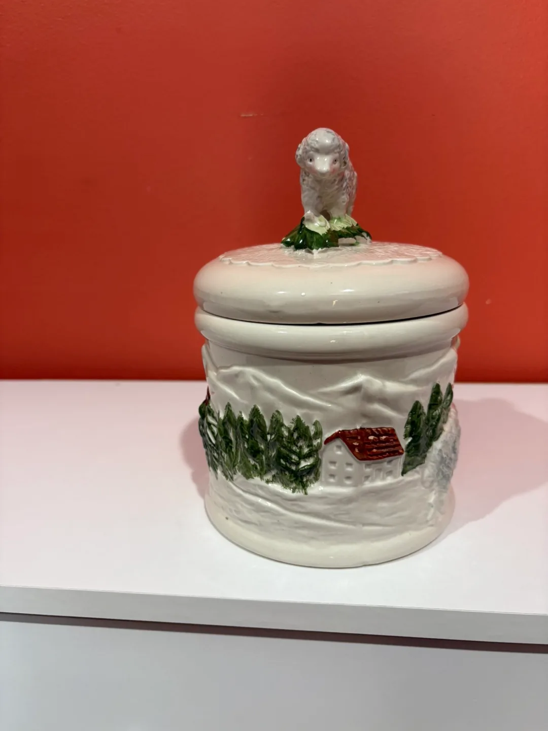 Vintage Ceramic Sheep Canister thumbnail