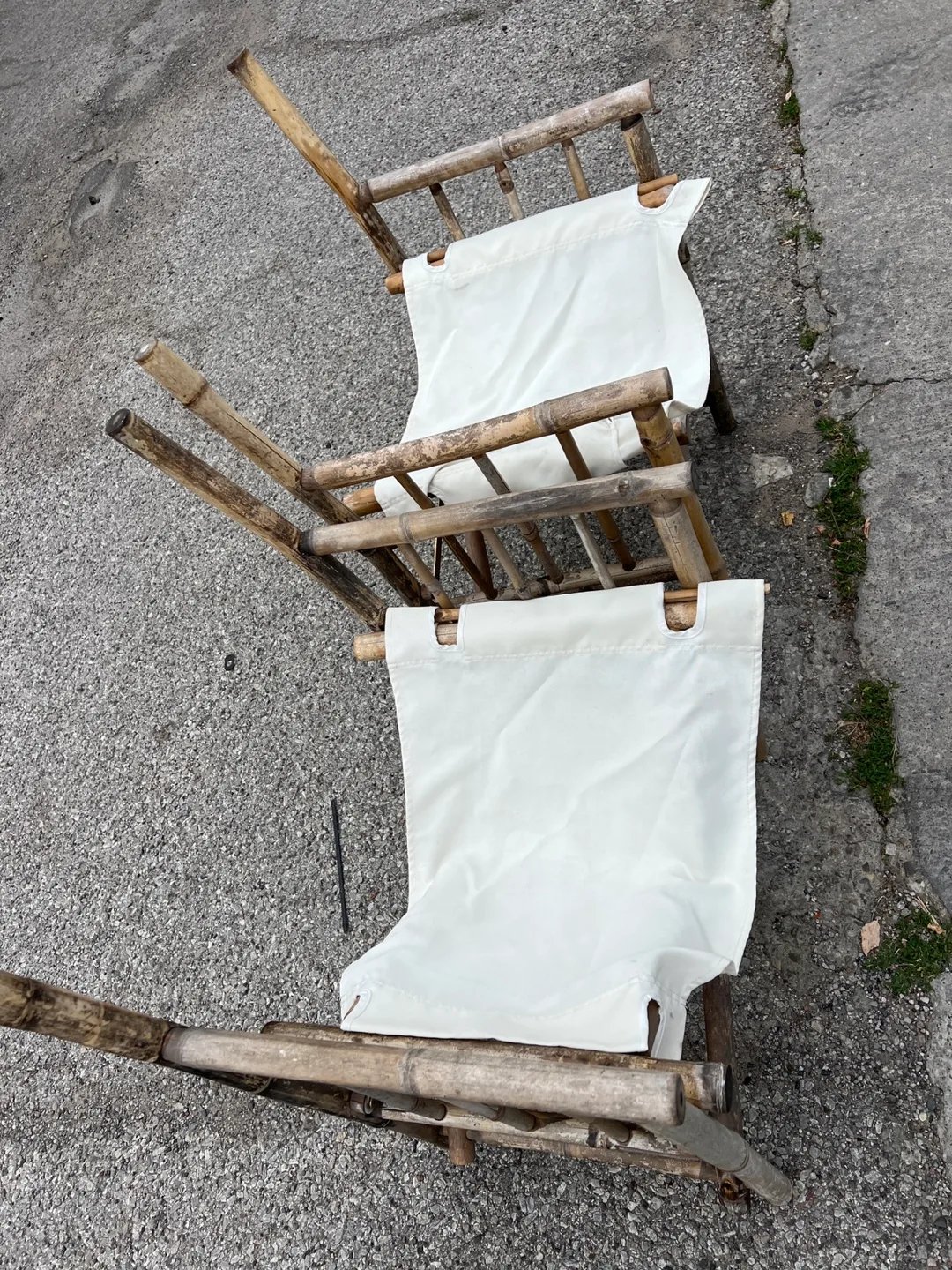 Vintage Bamboo Folding Chair thumbnail