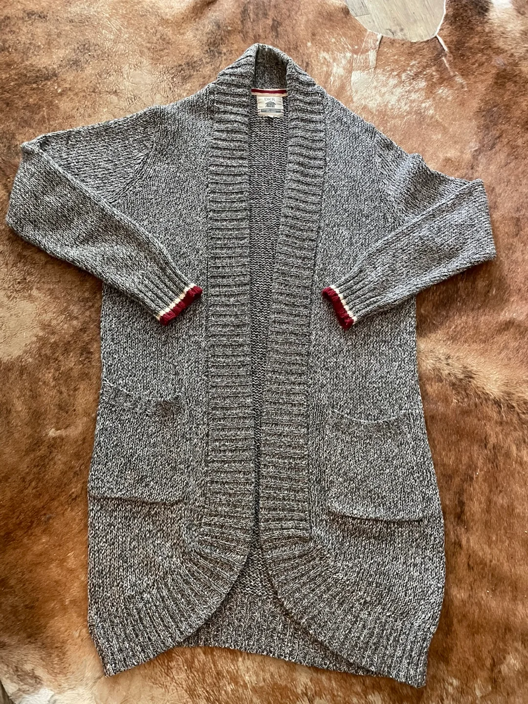 DKR Cottage Collection Cardigan - Grey thumbnail