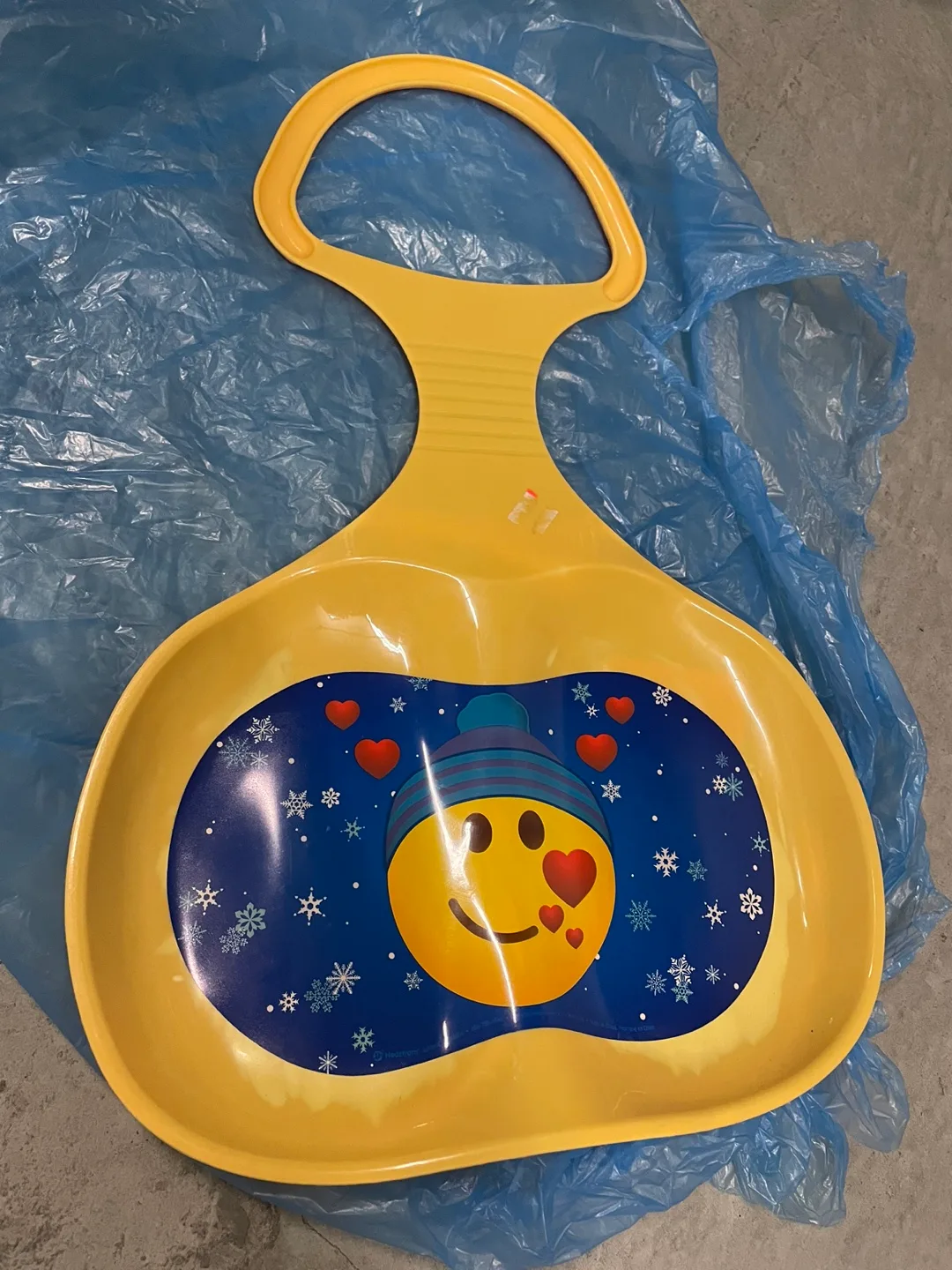 Yellow Kids Snow Sled #freecycle thumbnail