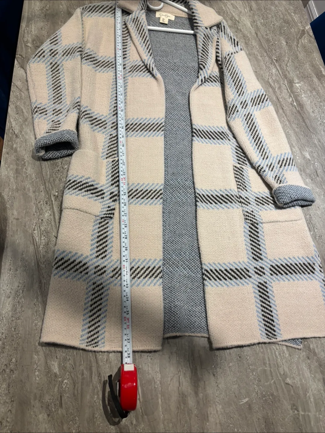 Jessica Simpson Plaid Cardigan - Size S thumbnail