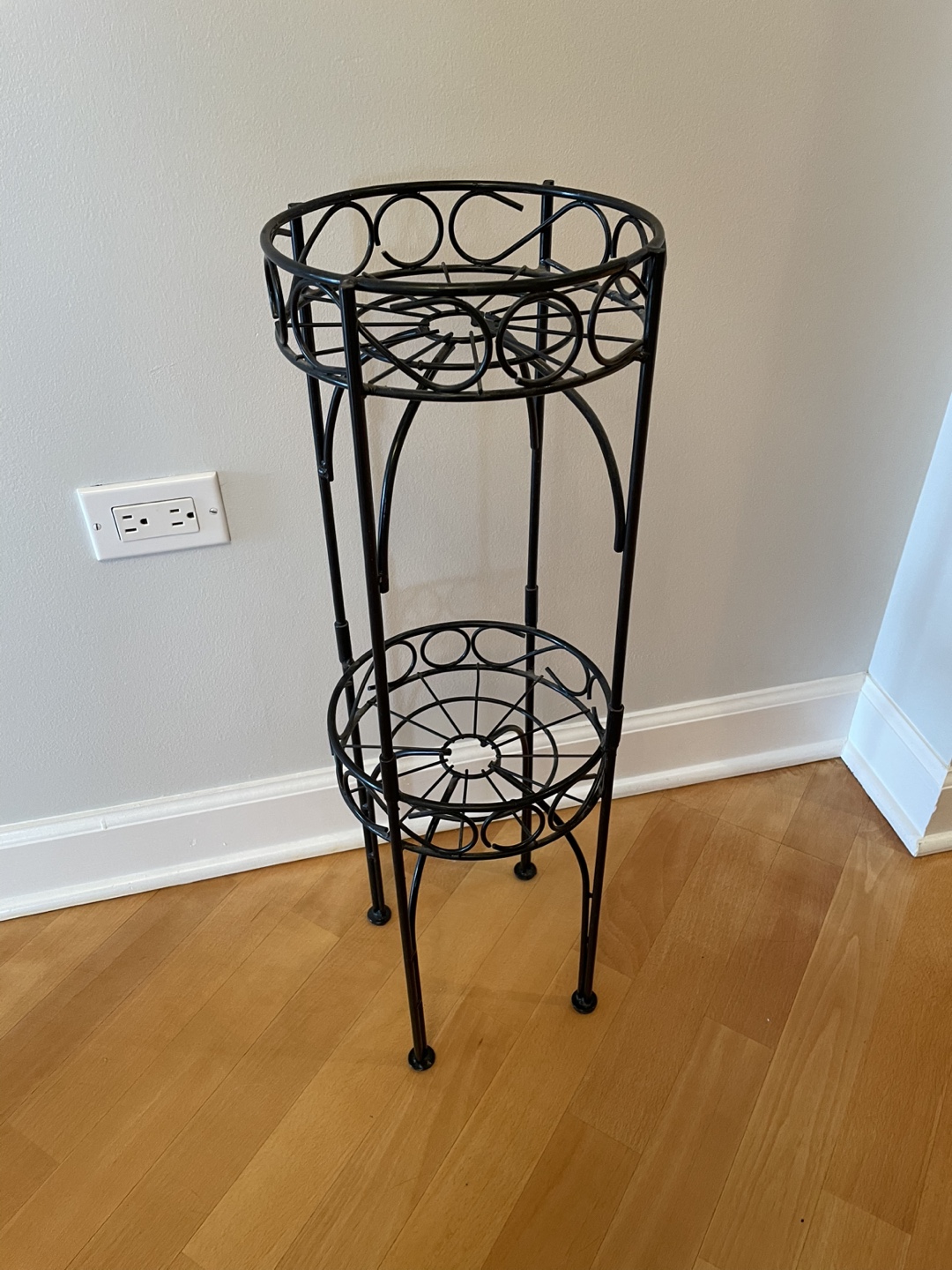 Wrought Iron 2 Tier Plant Stand - photo 2