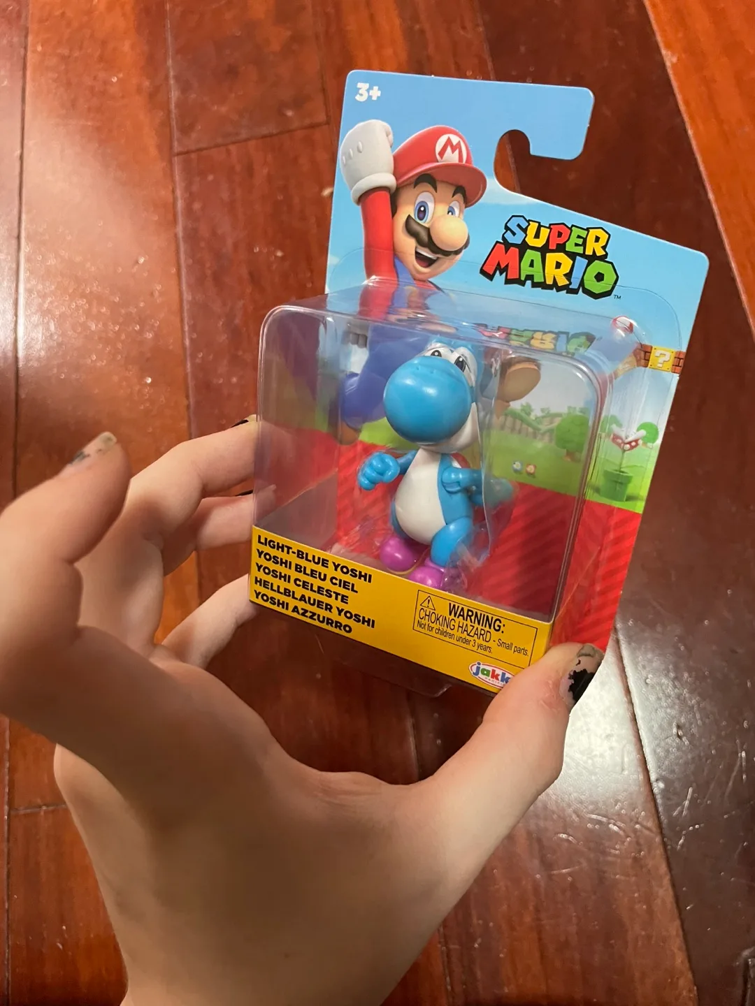 New Super Mario Light-Blue Yoshi Figure by Jakks Pacific image indicator(6)