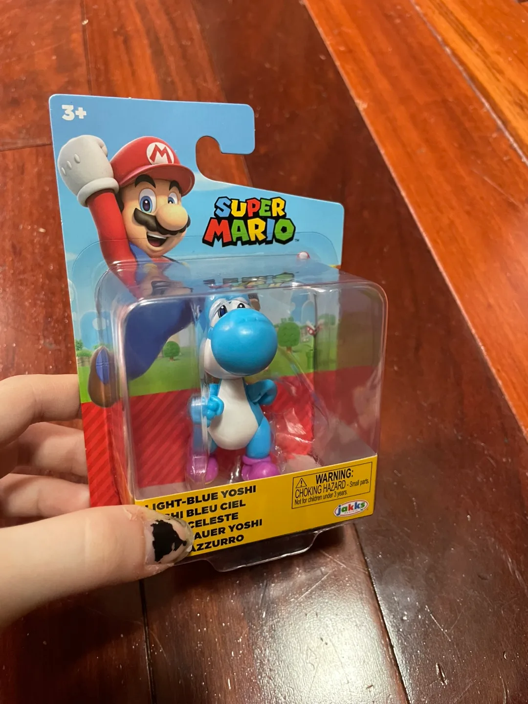 New Super Mario Light-Blue Yoshi Figure by Jakks Pacific image indicator(2)