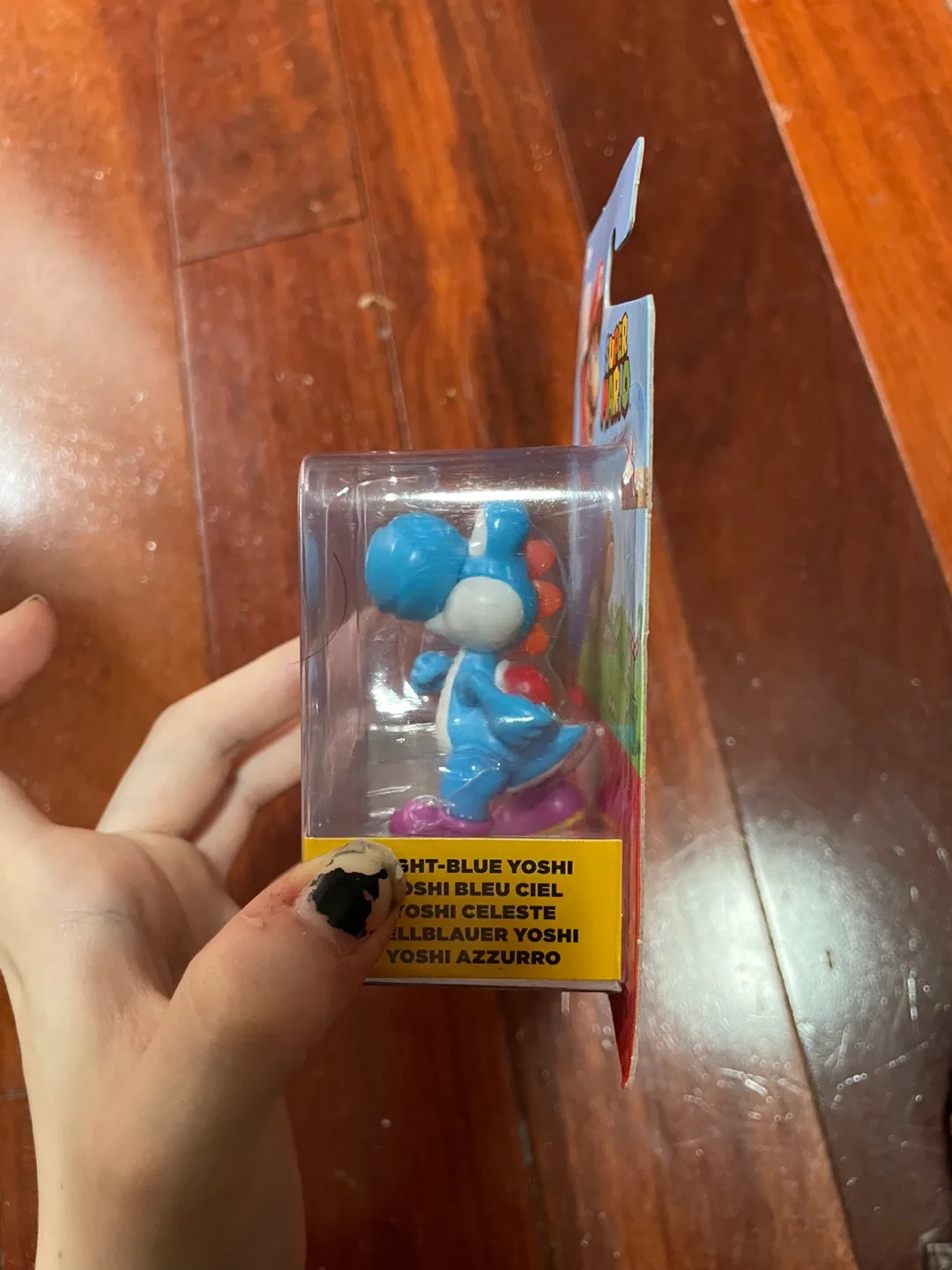 New Super Mario Light-Blue Yoshi Figure by Jakks Pacific image indicator(5)