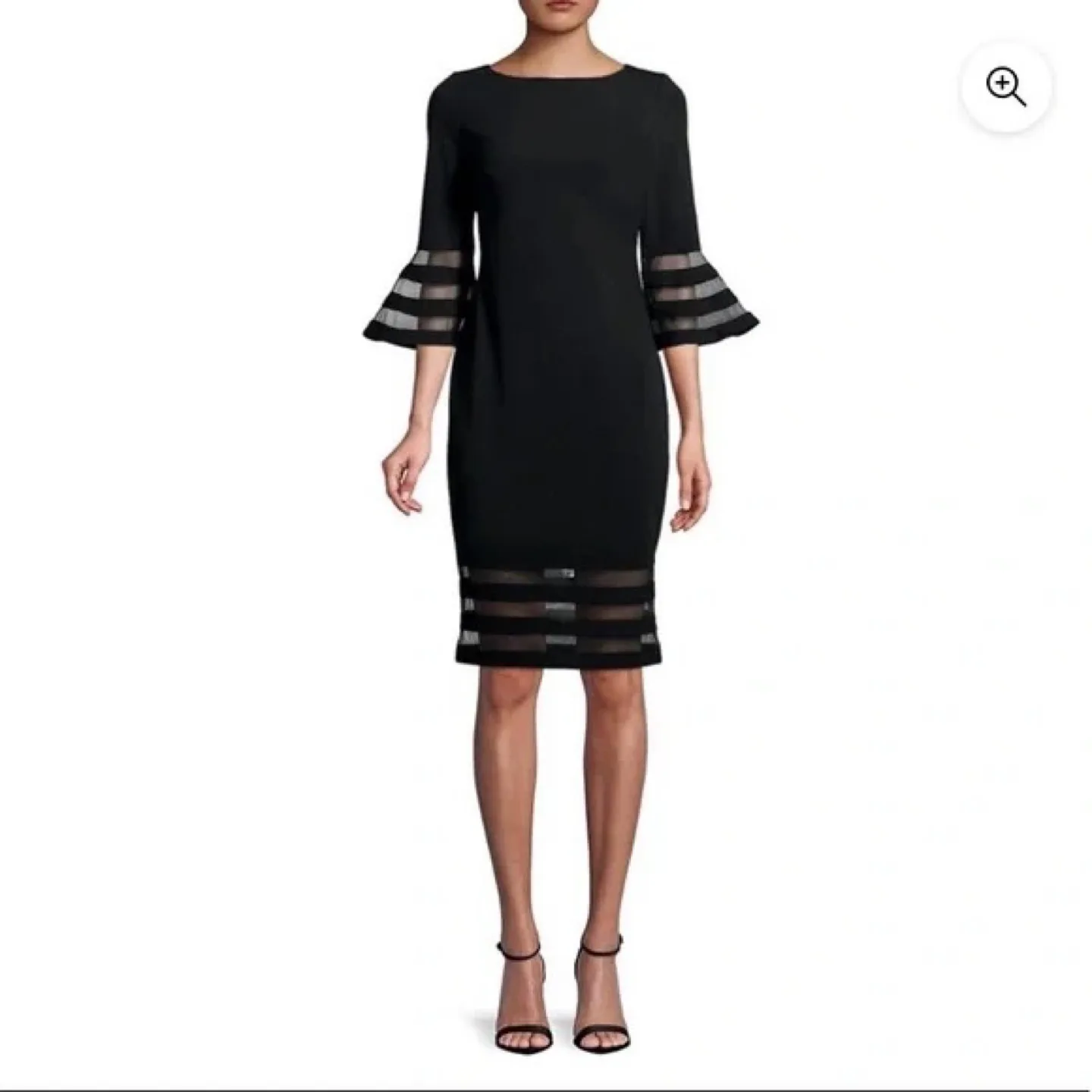 Calvin Klein Black Dress - Size 14W thumbnail
