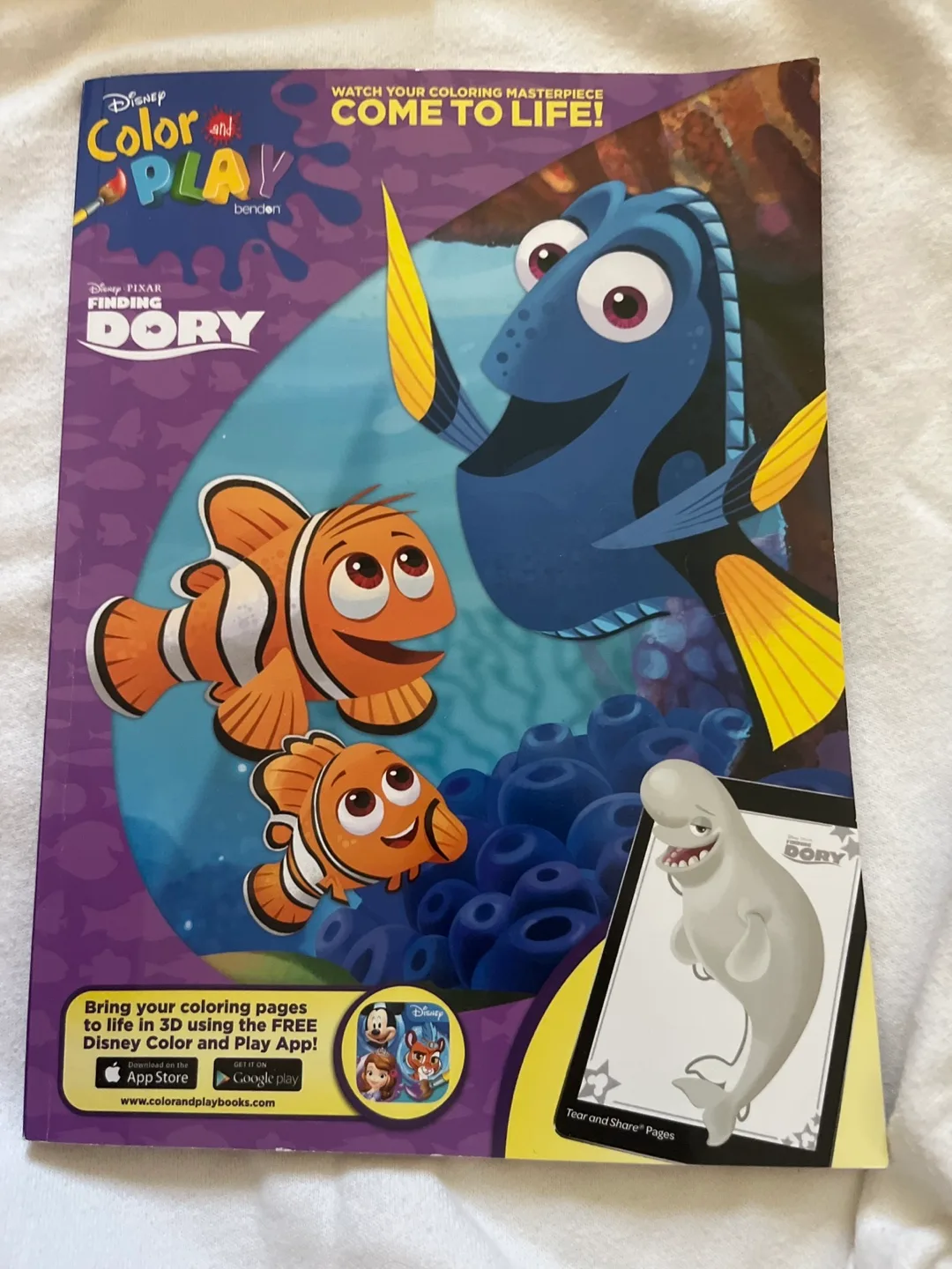 Disney Pixar Finding Dory Color and Play Book thumbnail
