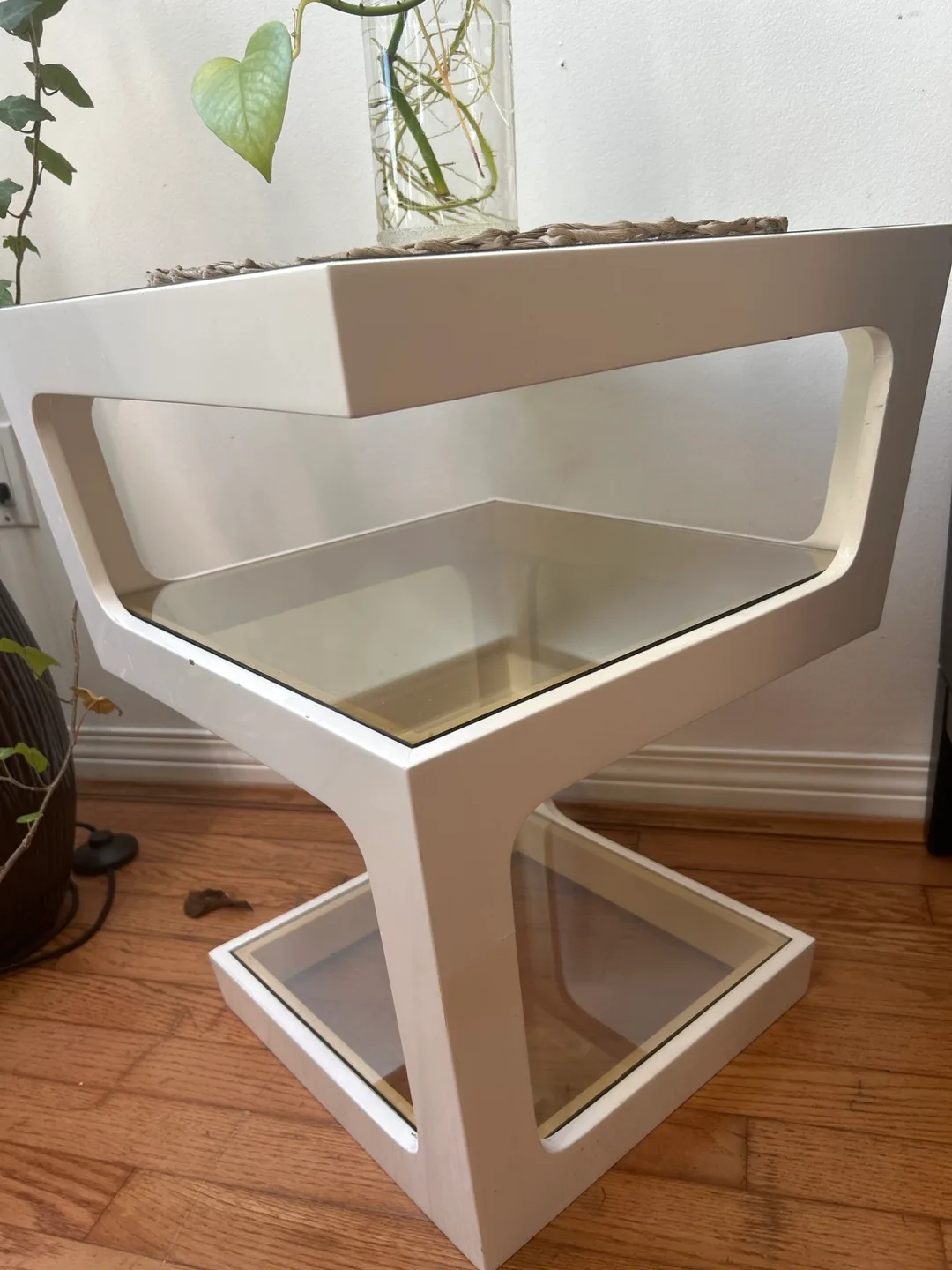 Beautiful Side Table with glasses thumbnail