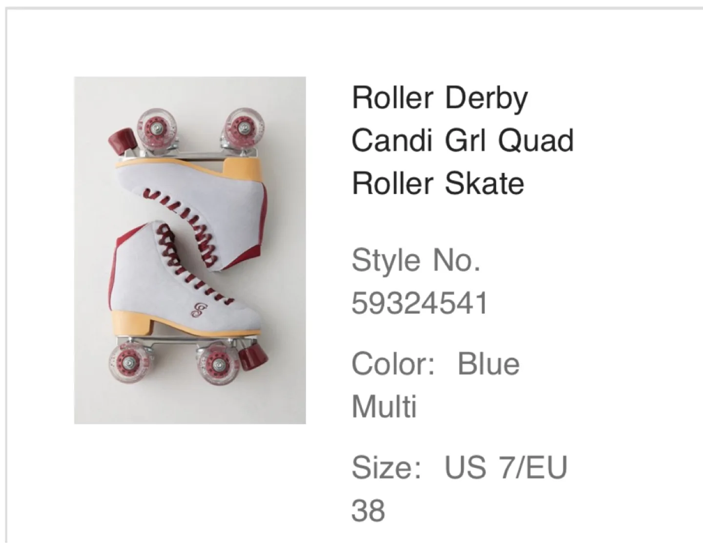 Candi Girl Roller Skates - Size 7 image indicator(6)