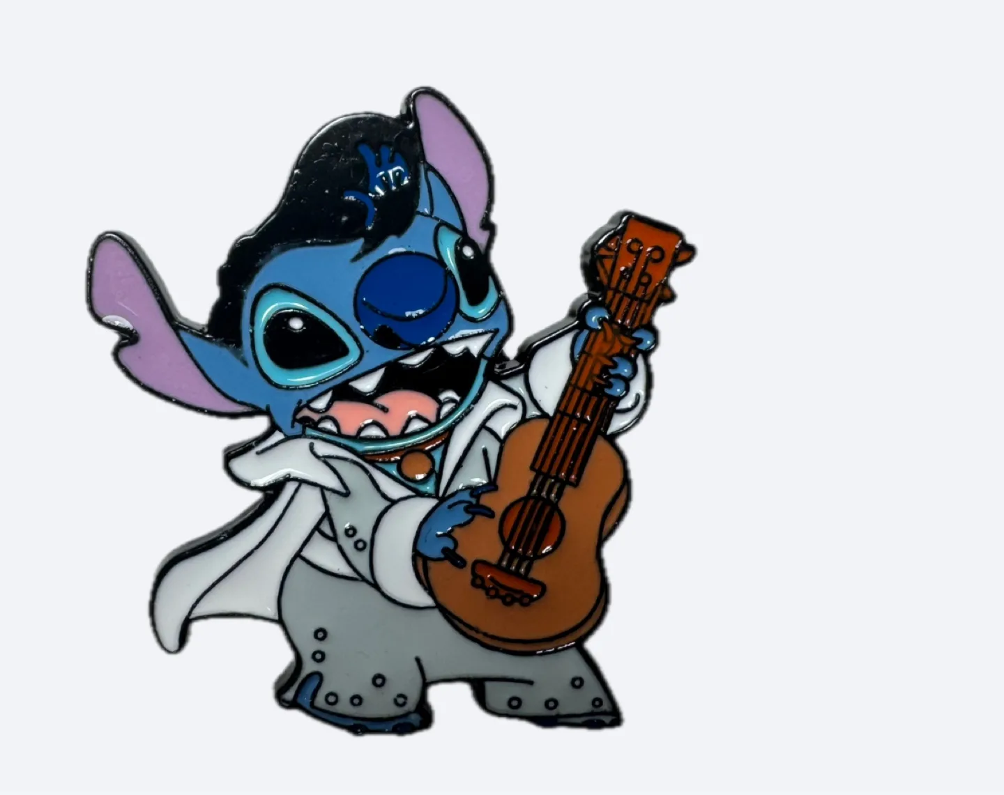 Cute Elvis Stitch Disney Pin thumbnail