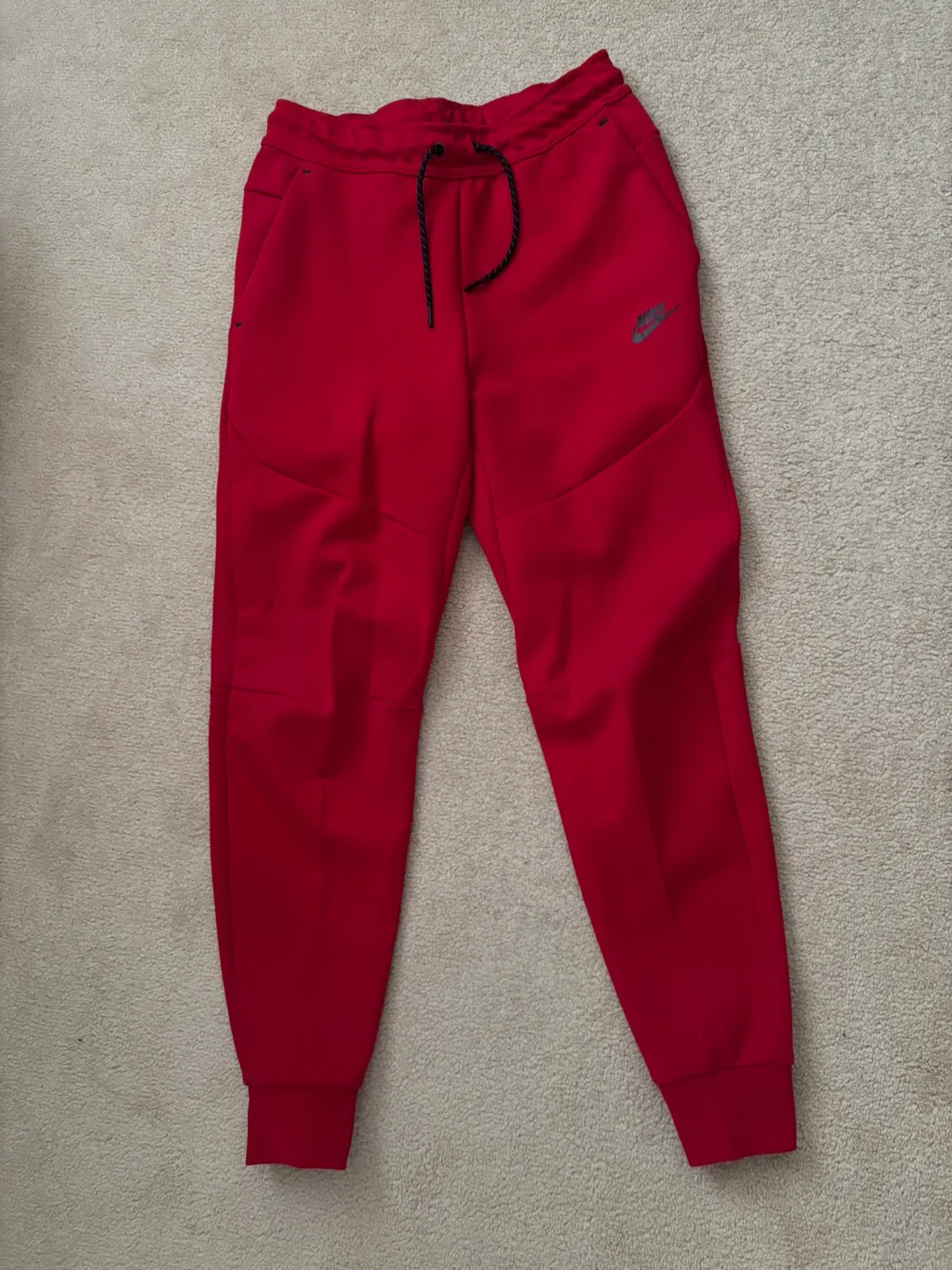 Nike Tech Fleece Red Pants - Size Small thumbnail