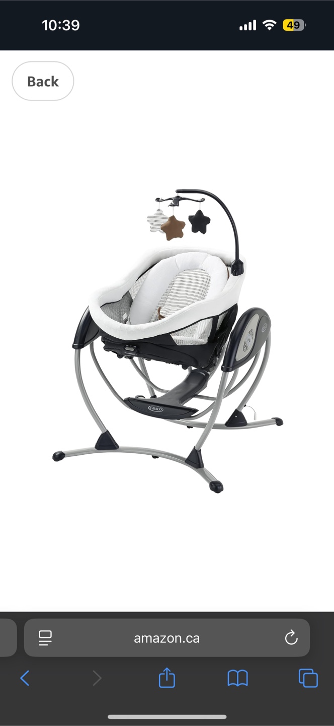 Crib Graco DuoGlider Swing, Britton
