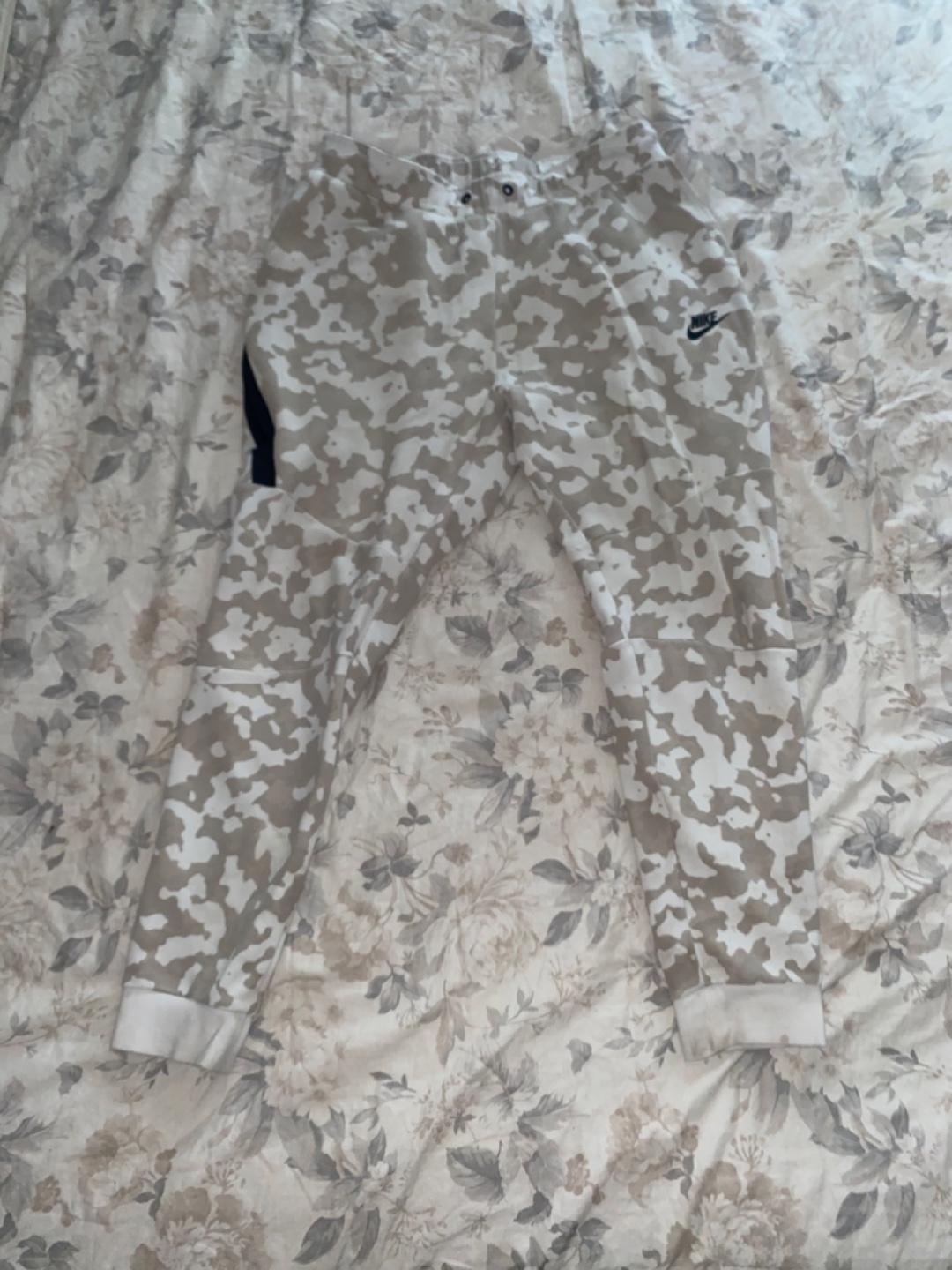 Camo Nike Tech Pants - Size M