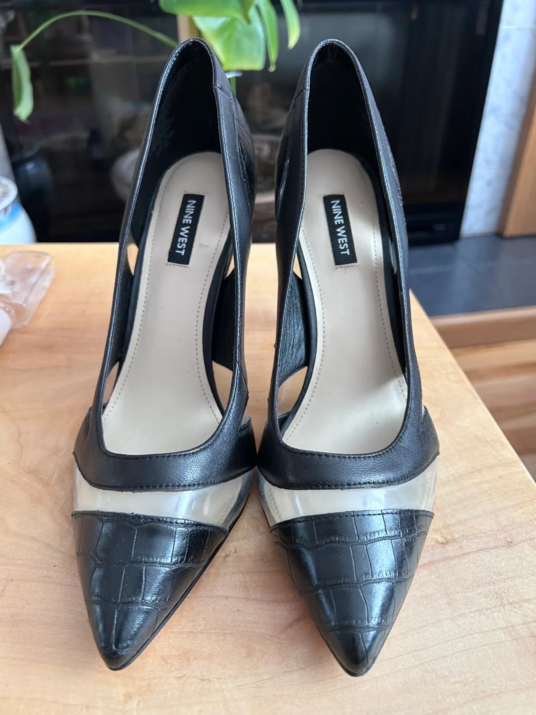 Nine West Black Heels, Size 8 thumbnail