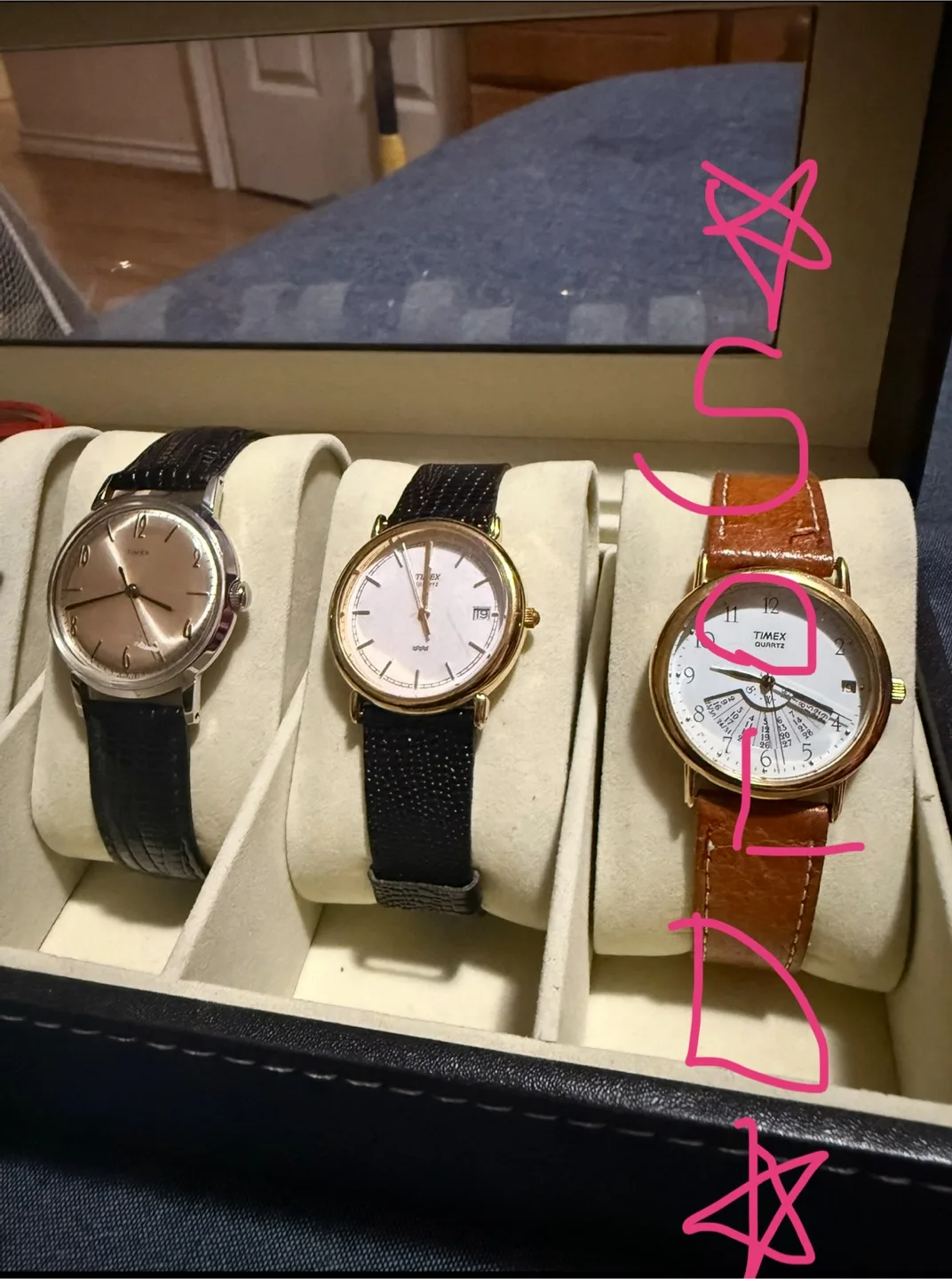 Watch Collection with Display Case - Fossil, Timex image indicator(4)