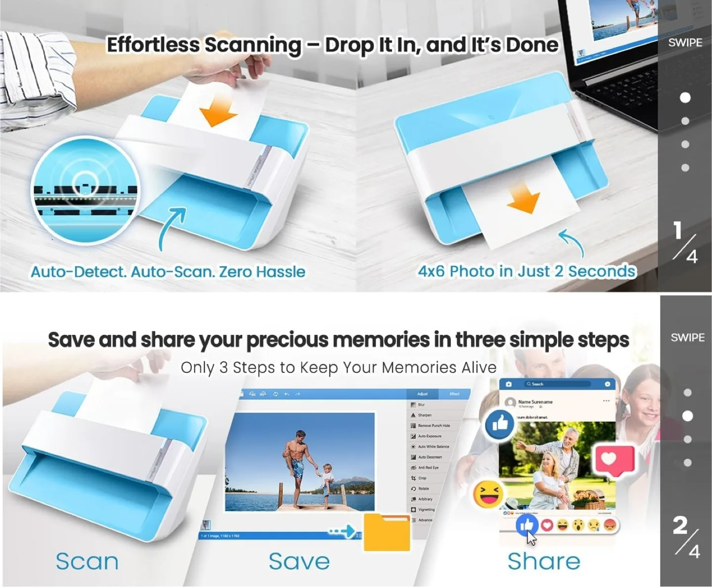 Photo Scanner - Scans photos in seconds, archive decades of phot image indicator(2)