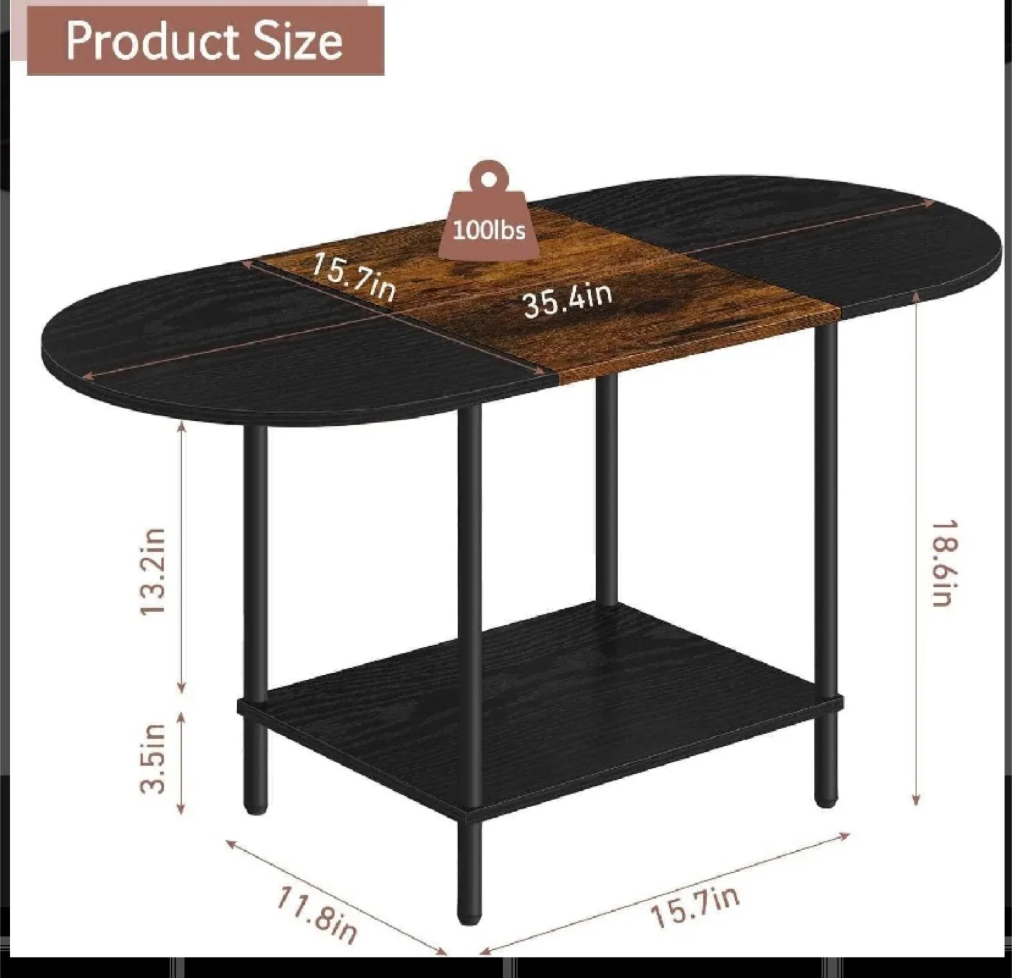 Coffee Table with Extendable Top thumbnail